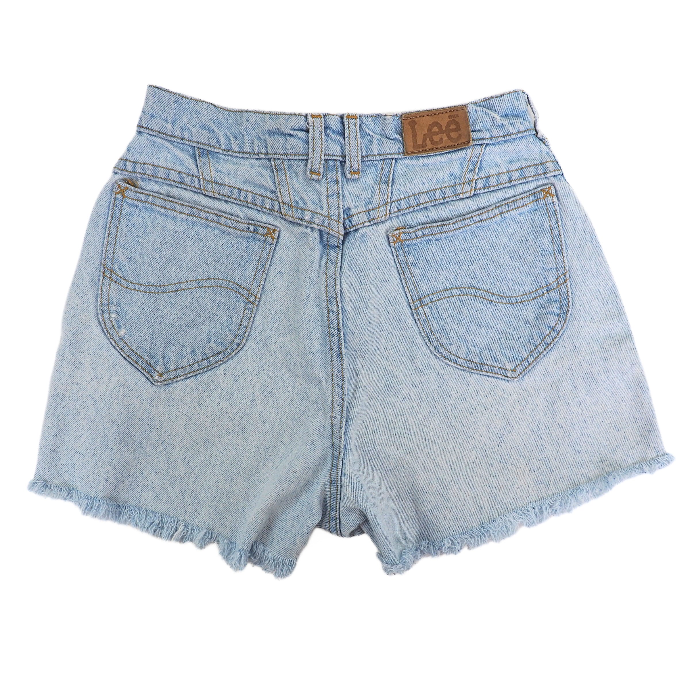 Lee Riders Daisy Duke Jean Shorts Union Made in USA Vintage 80s Size 6