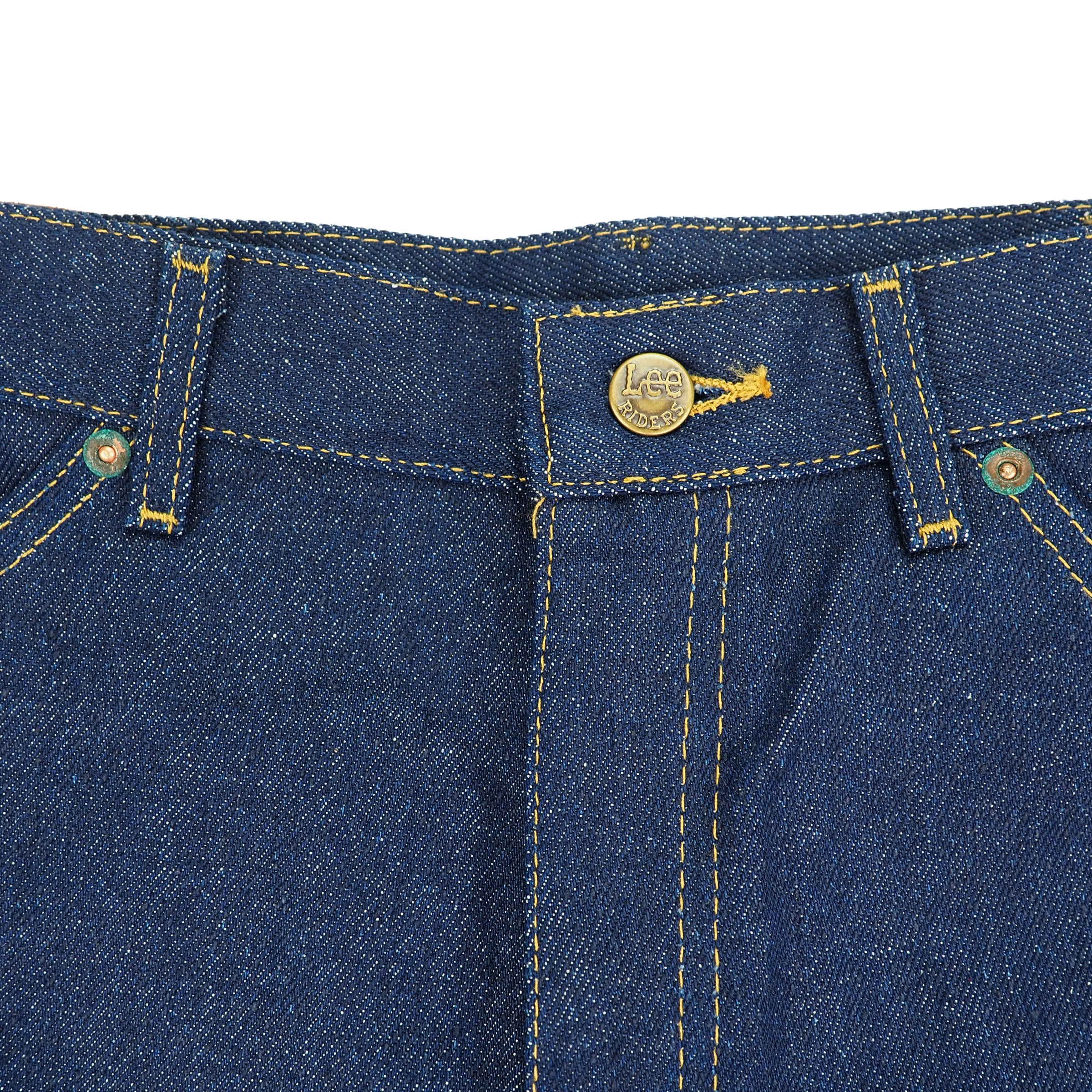 Lee Riders Raw Indigo Denim Jeans Authentic 80s Vintage W36 L31