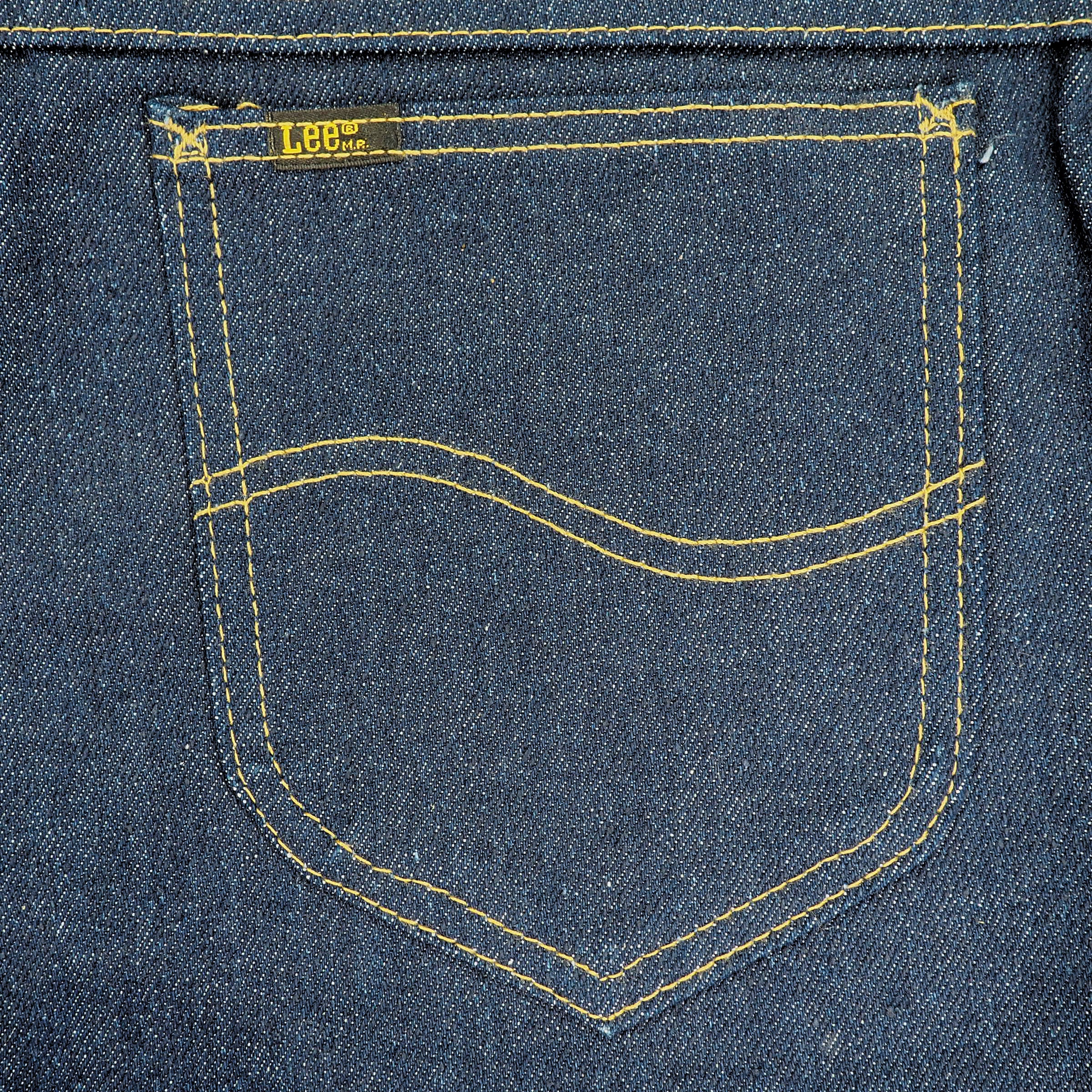 Lee Riders Raw Indigo Denim Jeans Authentic 80s Vintage W36 L31
