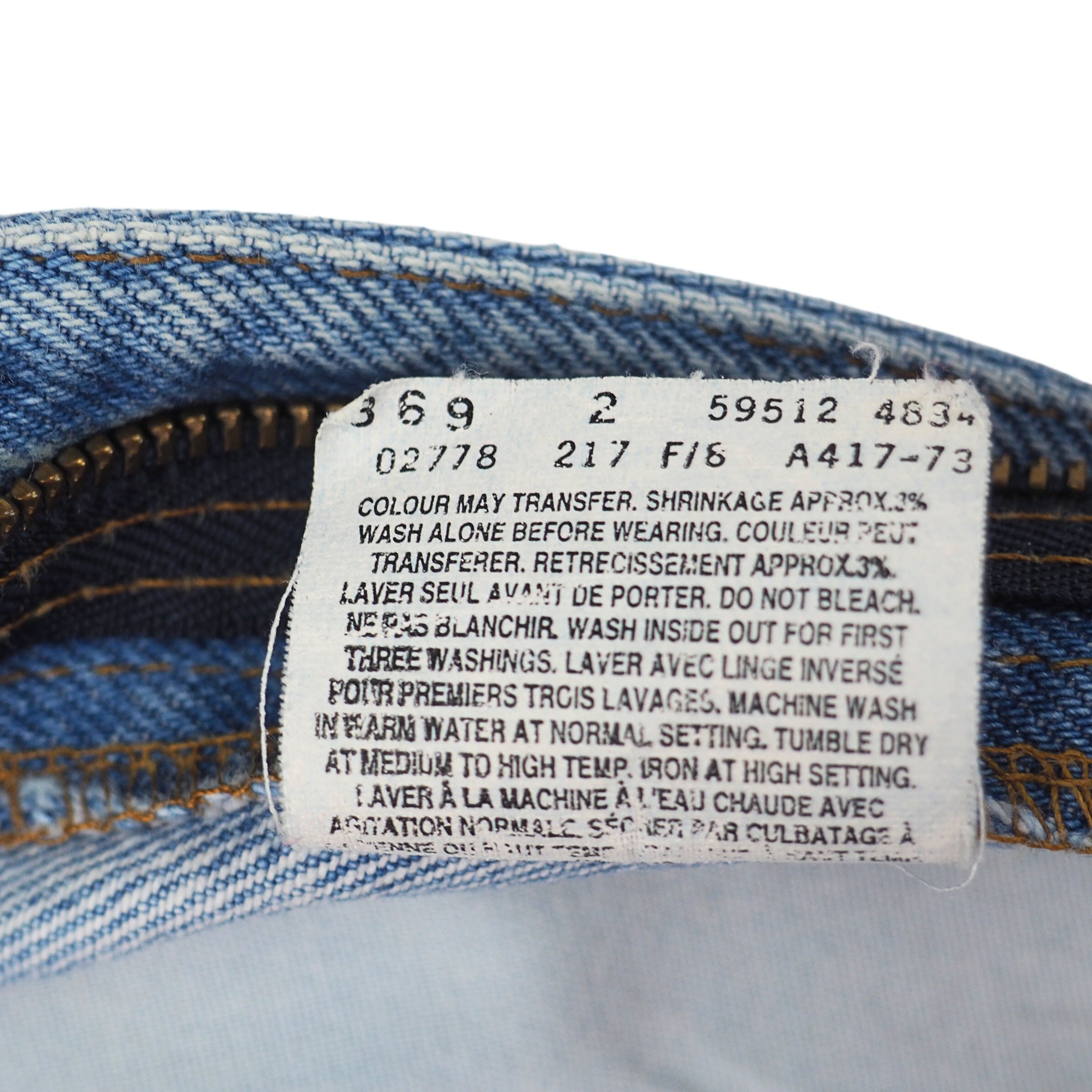 Levi's 512 Slim Fit Red Tab Blue Denim Jeans Authentic 90s Vintage W28