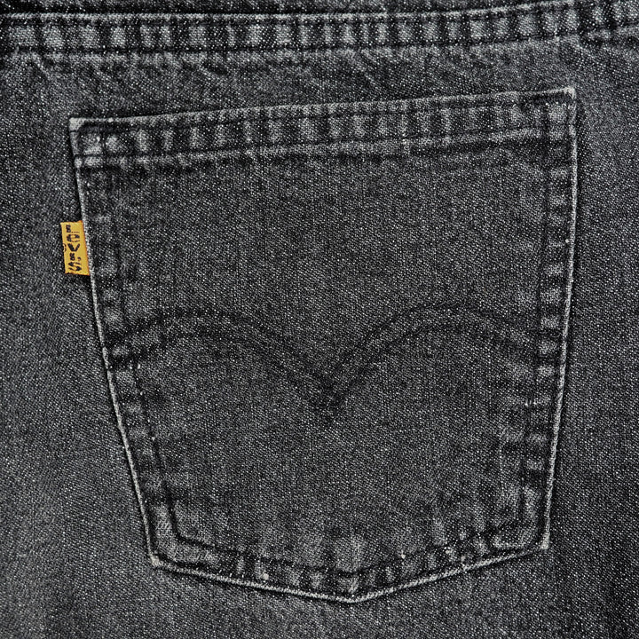 Close-up of a pocket on a pair of Levi's orange tab jeans