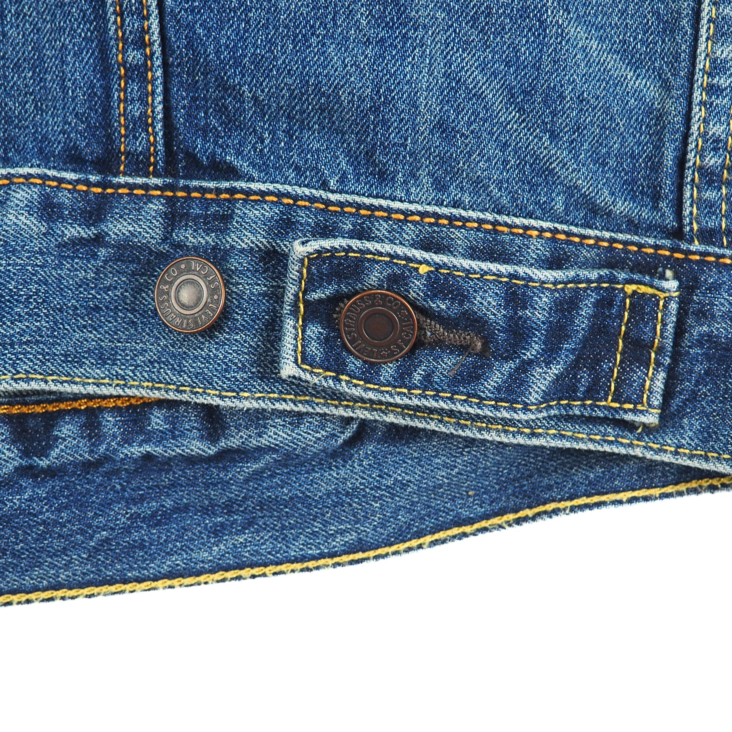 Levi's Red Tab Premium Retail Denim Trucker Jacket Faded Indigo Washed Denim 00s 10s L