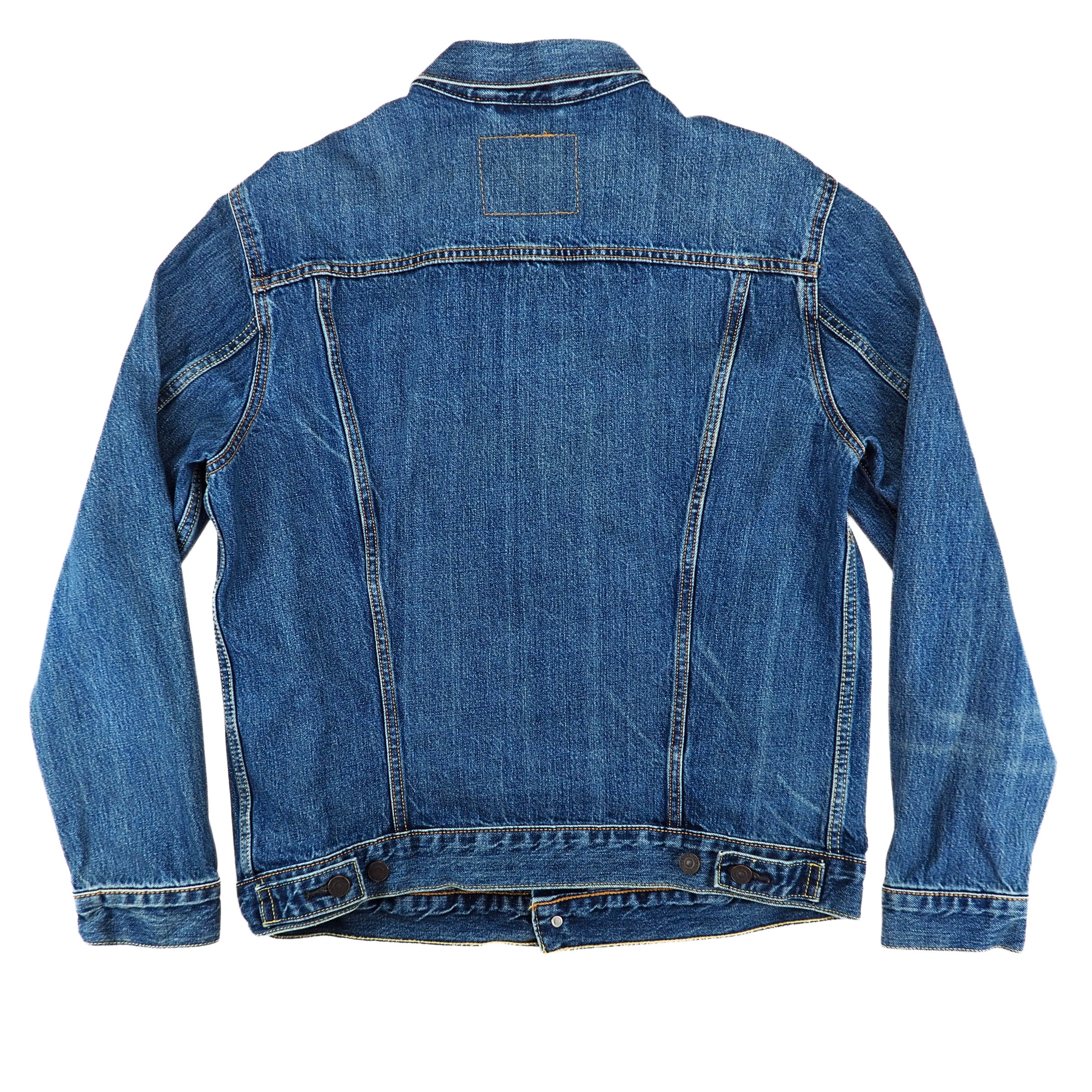 Levi's Red Tab Premium Retail Denim Trucker Jacket Faded Indigo Washed Denim 00s 10s L