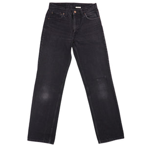 Levi's 516 Red Tab Black Denim Jeans Authentic 90s Vintage Mens W29 L32