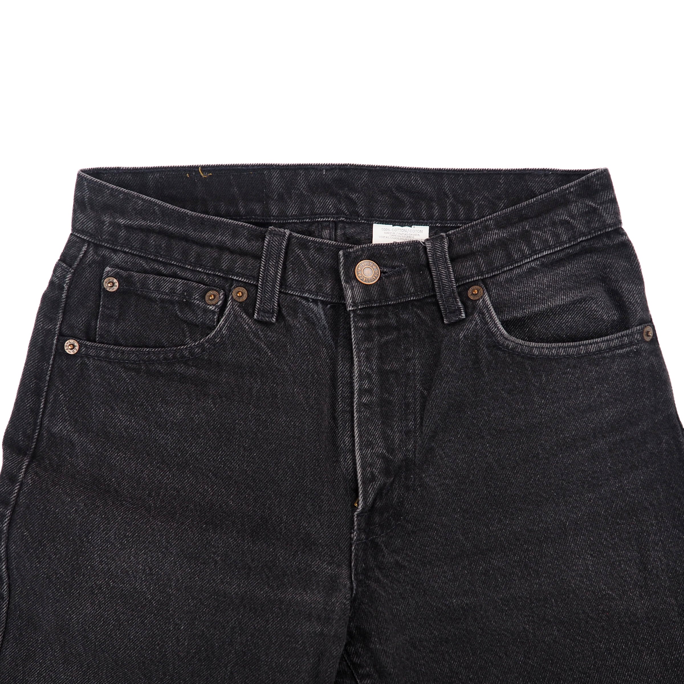 Levi's 516 Red Tab Black Denim Jeans Authentic 90s Vintage Mens W29 L32