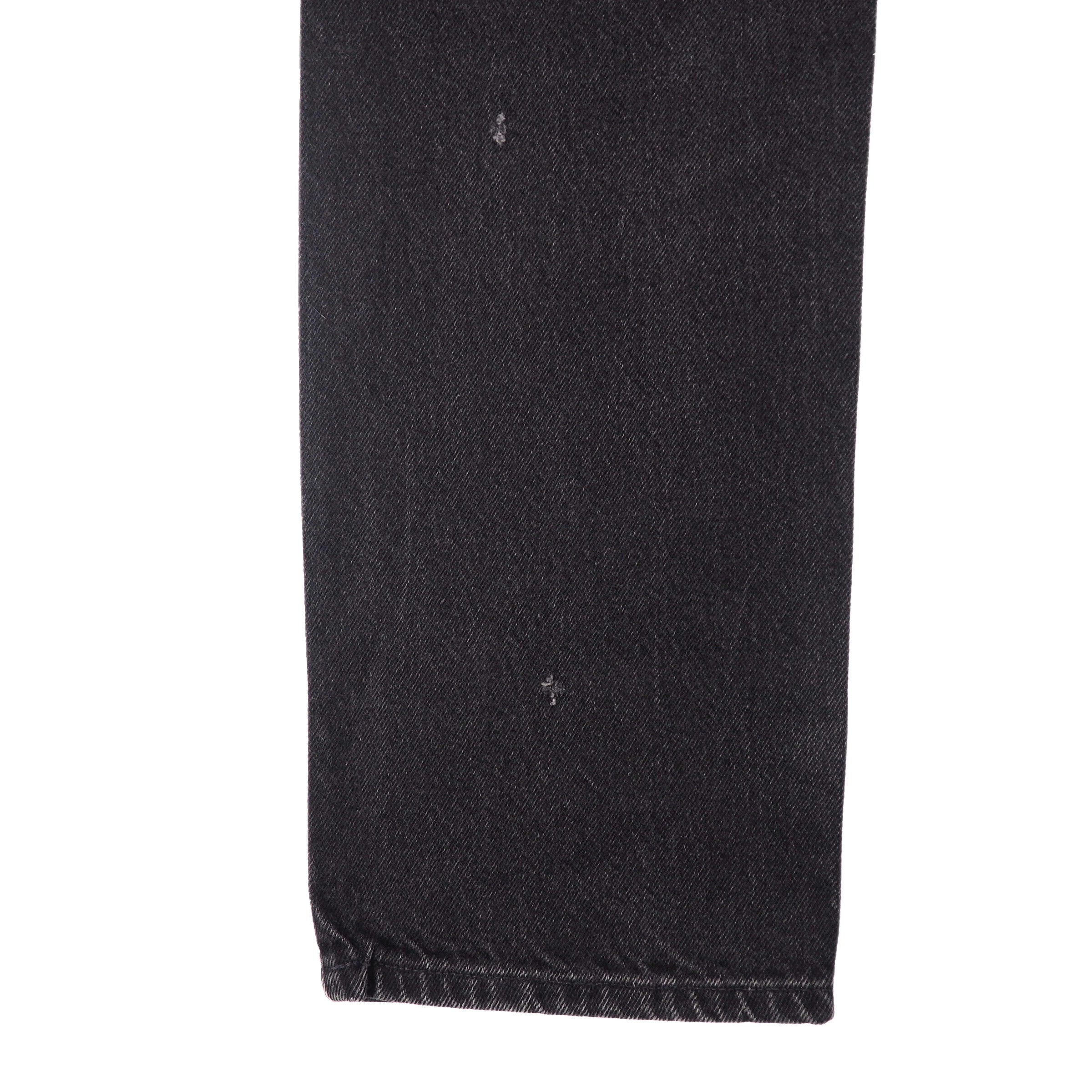 Levi's 516 Red Tab Black Denim Jeans Authentic 90s Vintage Mens W29 L32