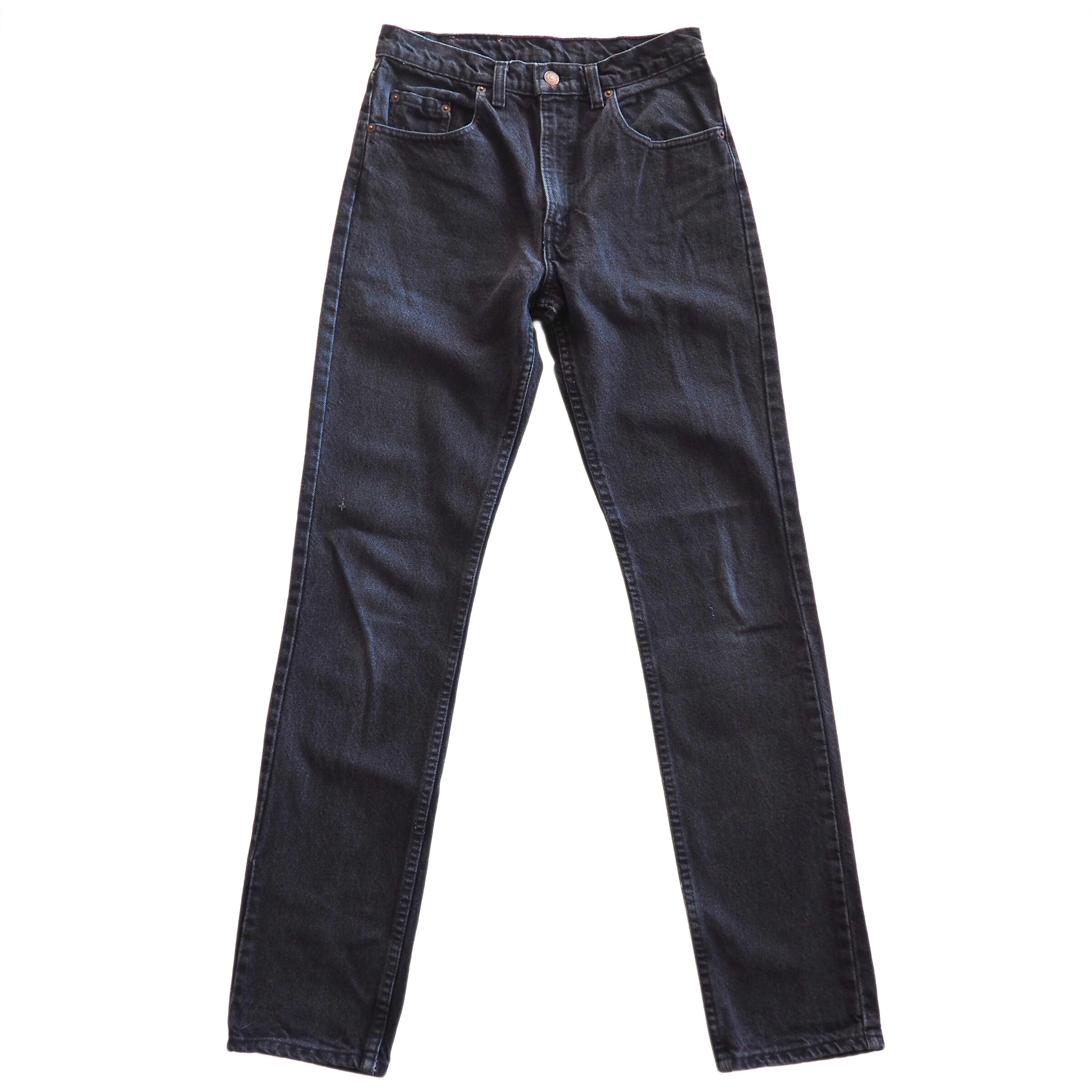 Levi's 531 Red Tab Black Denim Jeans Authentic 90s Vintage Mens W30 L34