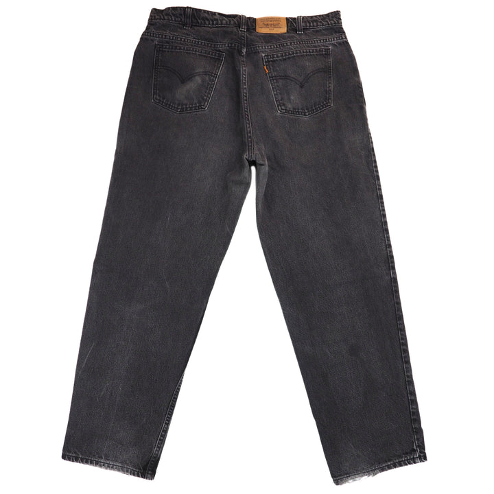 Black jeans on a white background