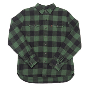 Levi’s Classic Worker Overshirt Green Black Buffalo Check L