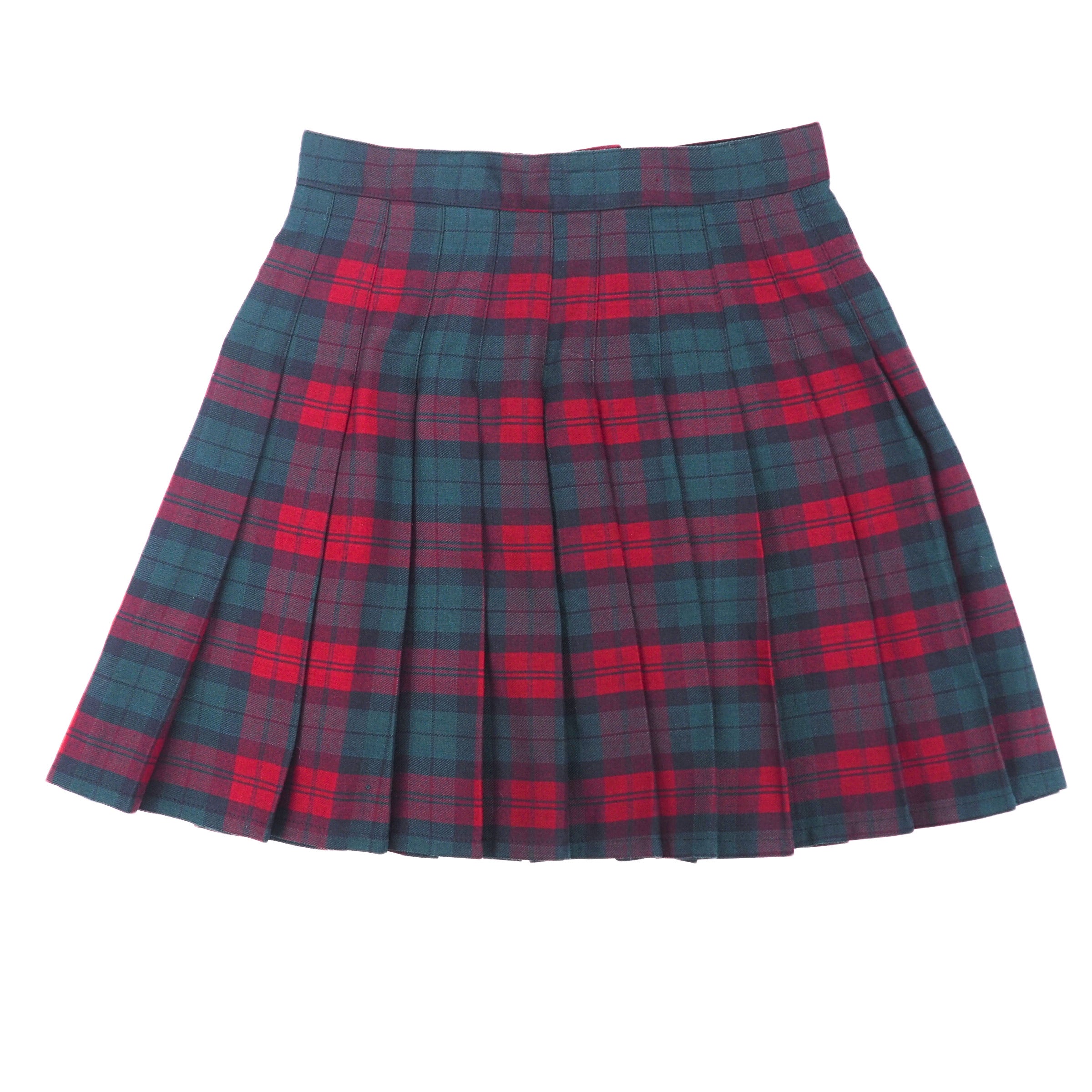 M Collection Pleated Plaid Lindsay Tartan Punk Schoolgirl Skirt Size 7 Small