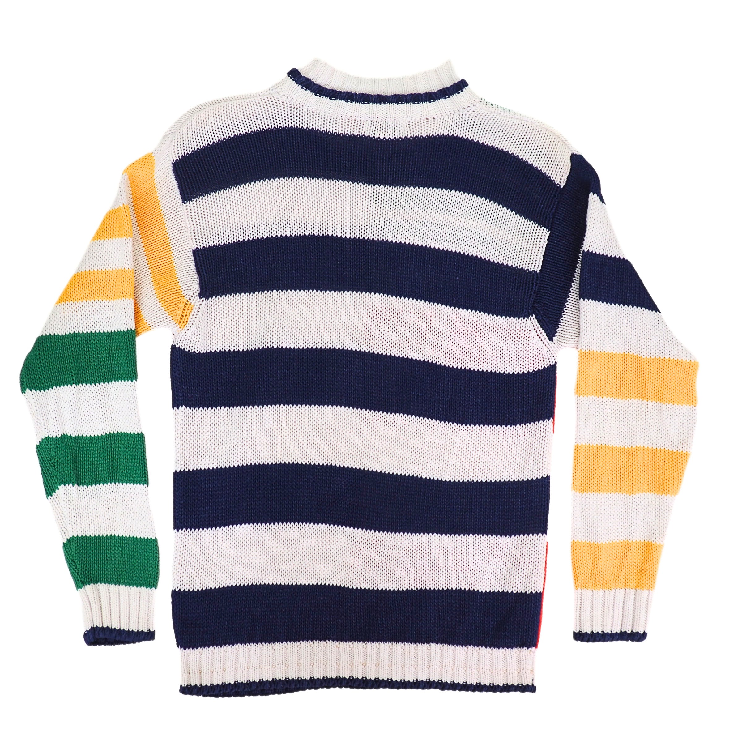 Marsh Landing Striped Knitted Sweater Nautical Preppy Vintage 90s Small