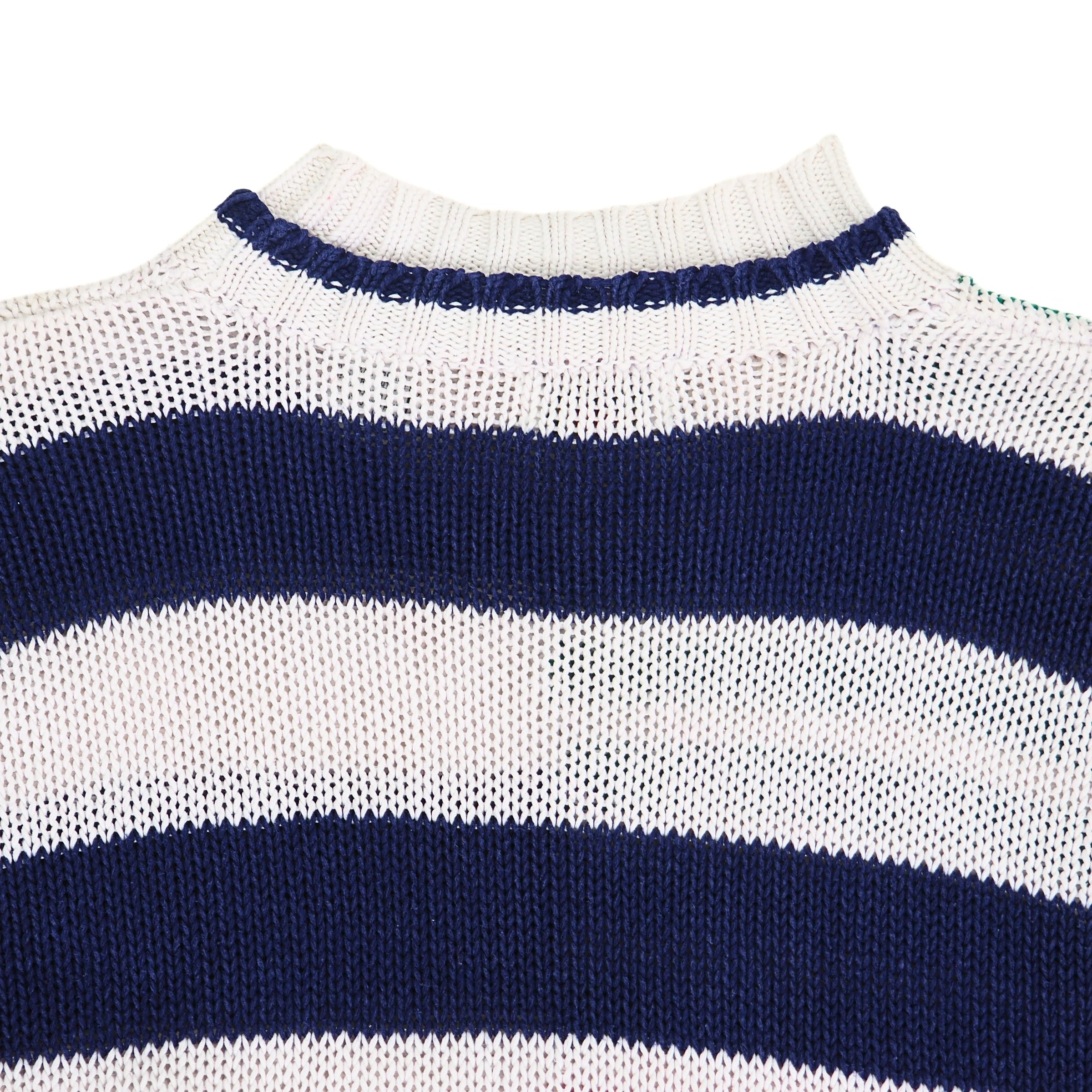 Marsh Landing Striped Knitted Sweater Nautical Preppy Vintage 90s Small