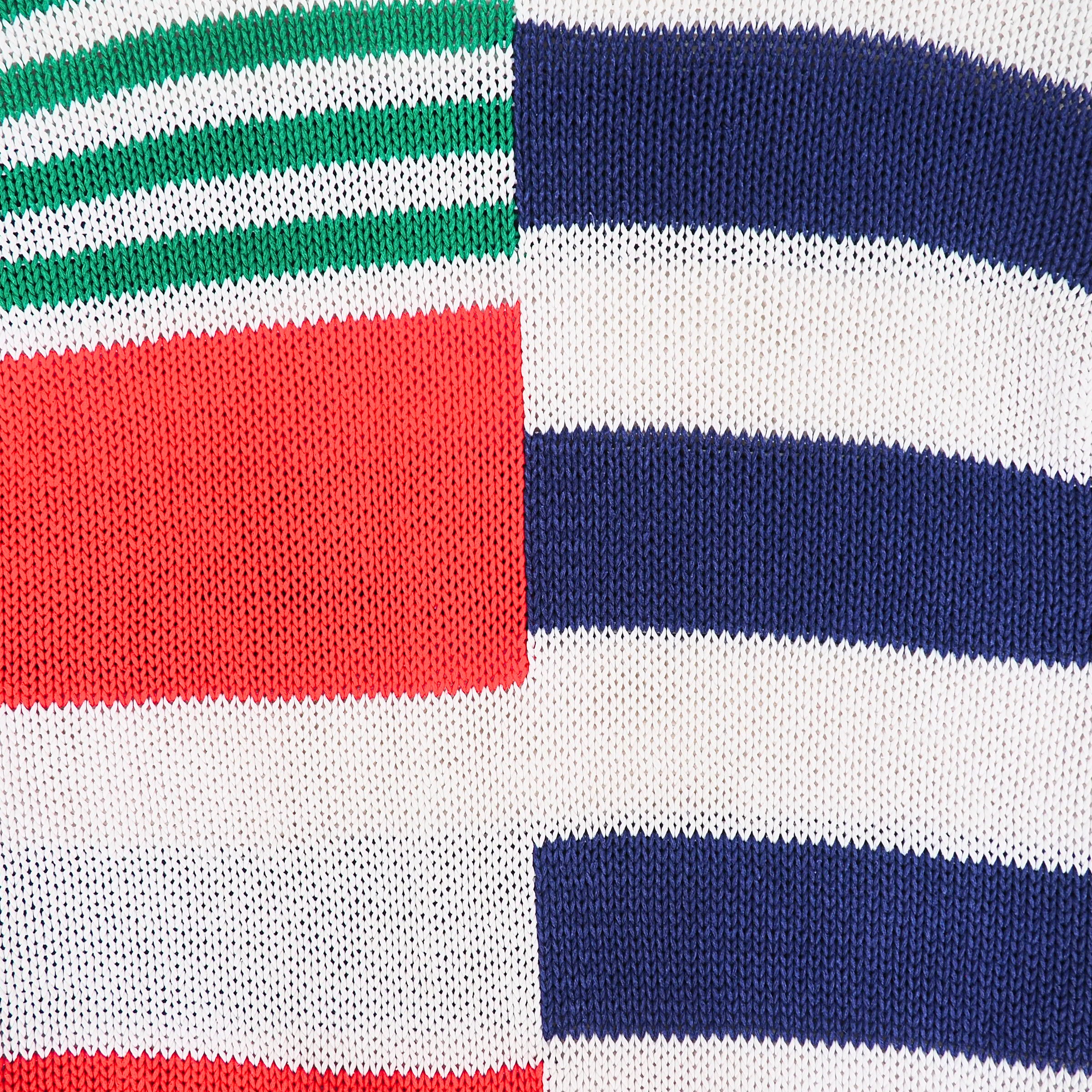 Marsh Landing Striped Knitted Sweater Nautical Preppy Vintage 90s Small