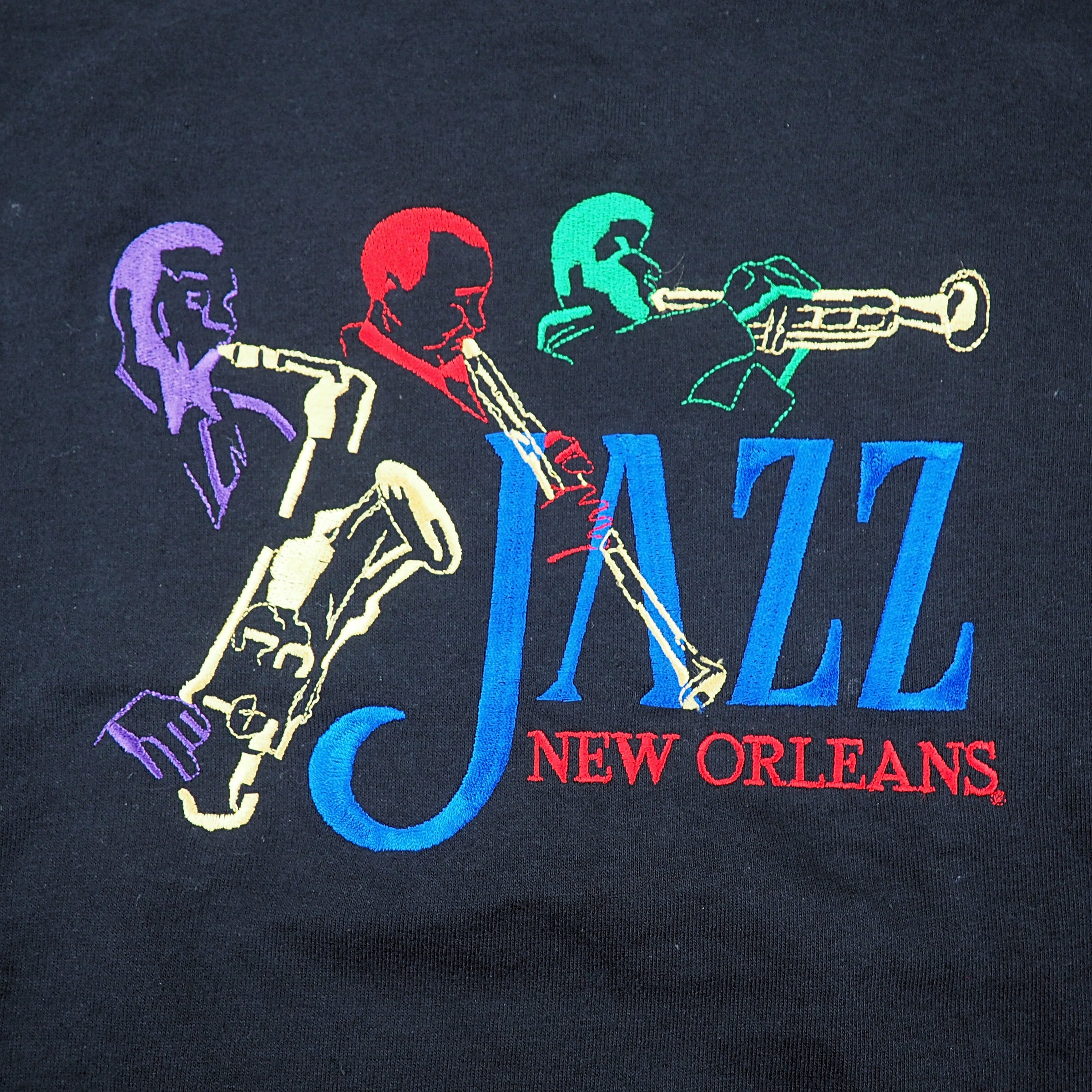 New Orleans Jazz Short Sleeved Graphic T-Shirt Black XL