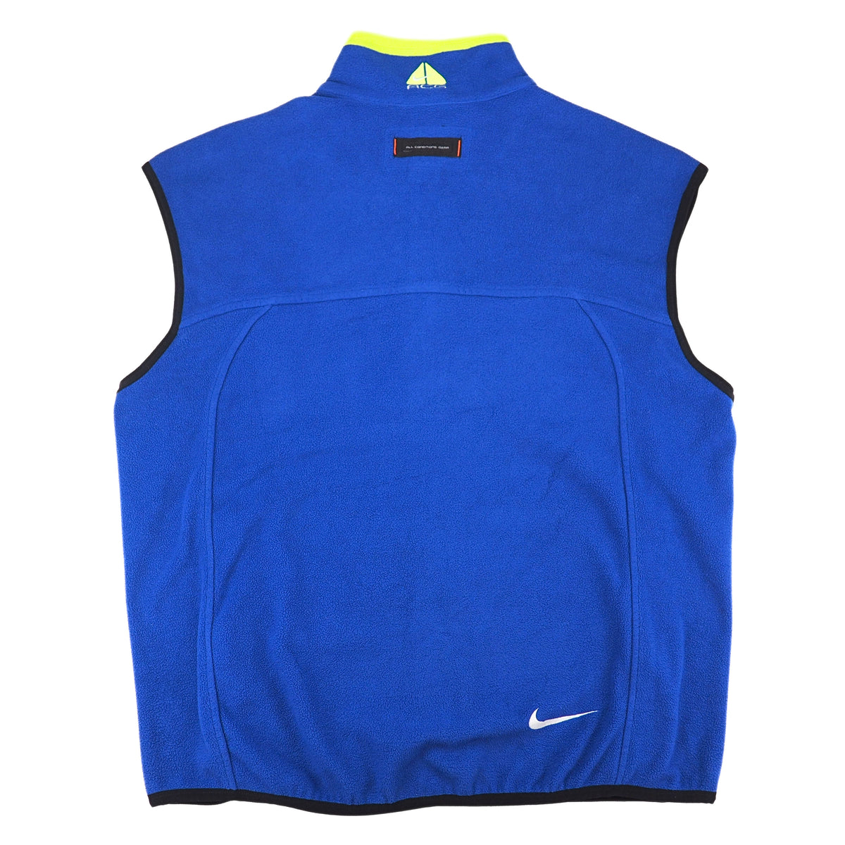 Nike ACG Vintage Therma-FIT Layer 2 Fleece Vest Royal Blue Volt XL
