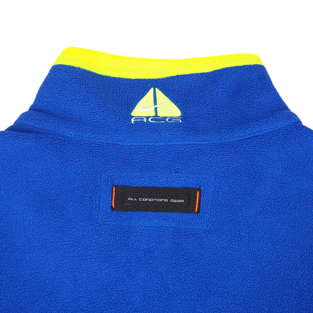 Nike ACG Vintage Therma-FIT Layer 2 Fleece Vest Royal Blue Volt XL
