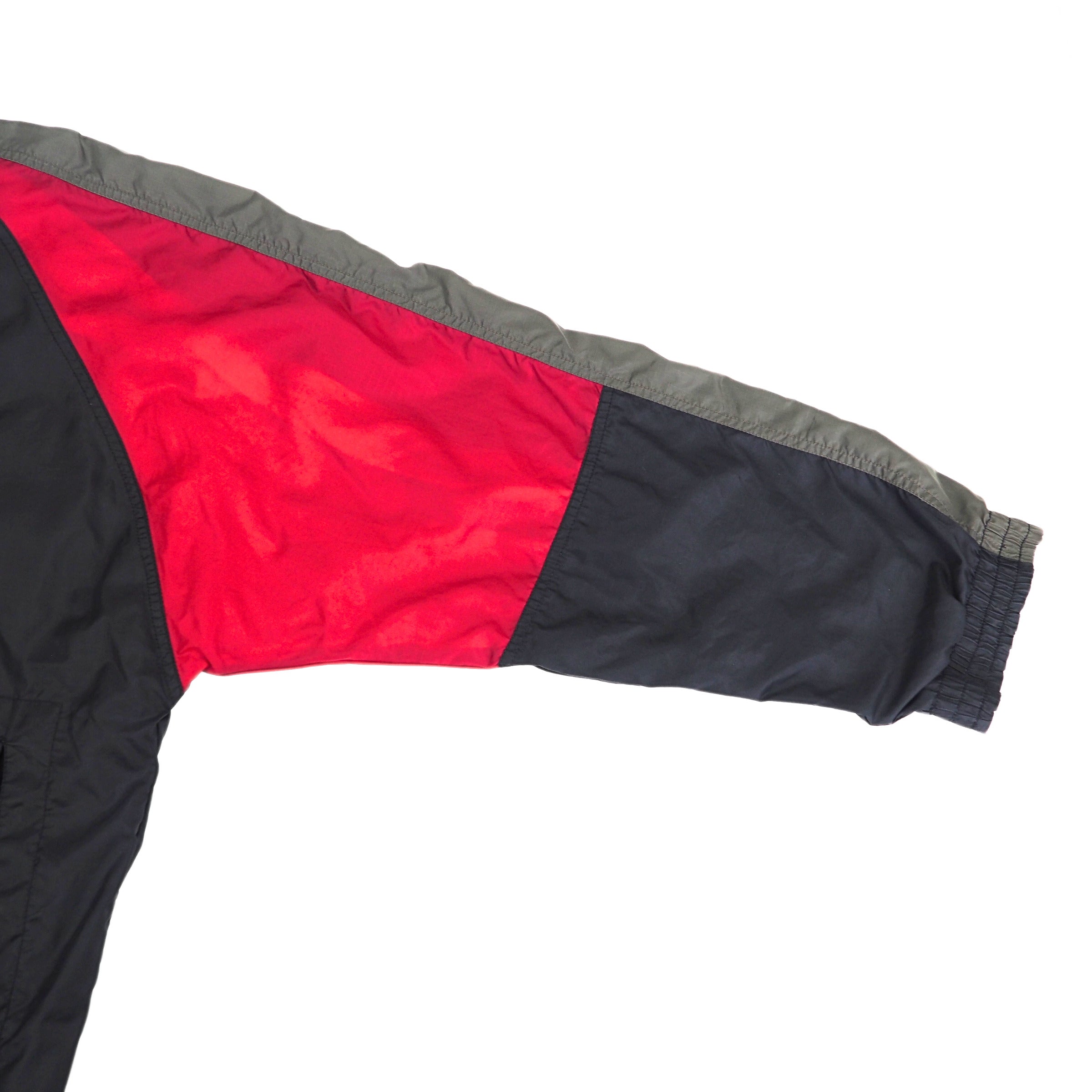 Nike Air Colour Block Full Zip Windbreaker Bred Jordan 90s Vintage Large