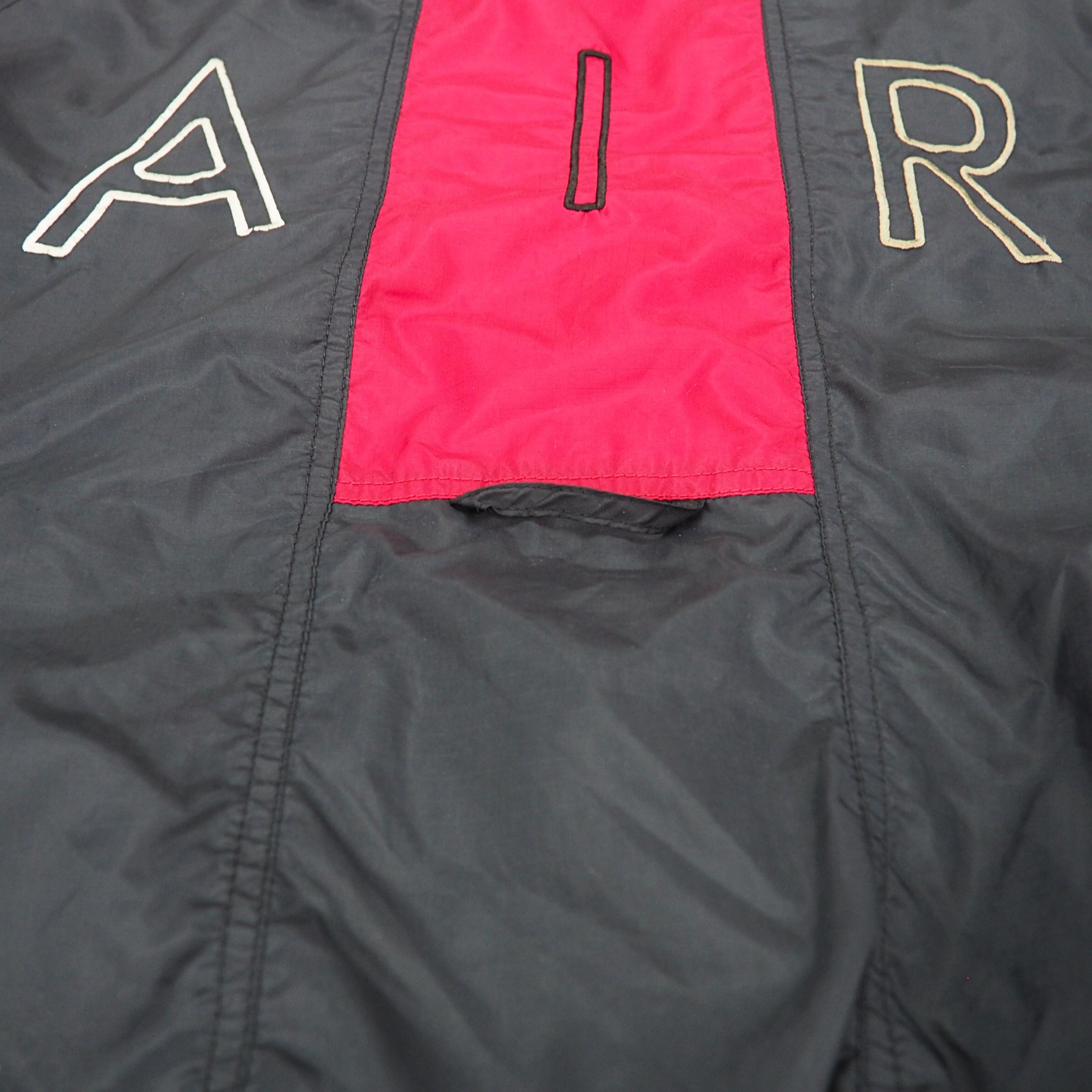 Nike Air Colour Block Full Zip Windbreaker Bred Jordan 90s Vintage Large