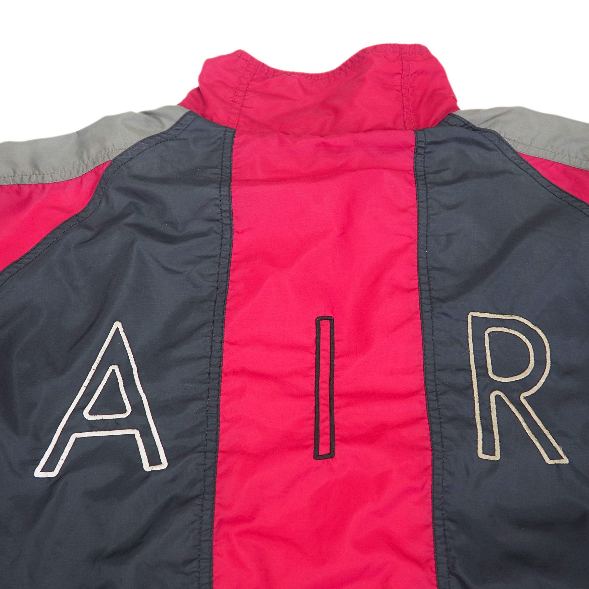 Nike Air Colour Block Full Zip Windbreaker Bred Jordan 90s Vintage Large