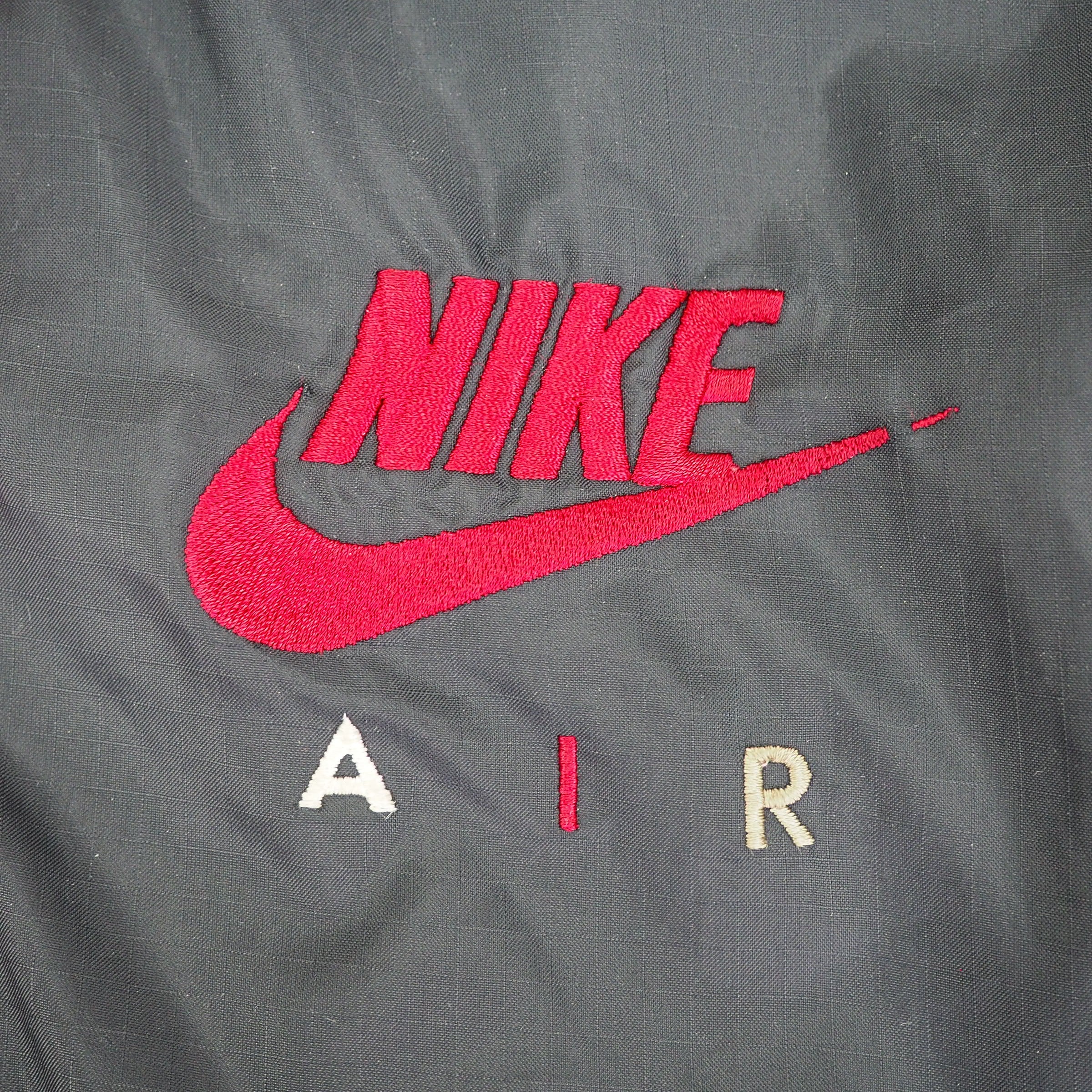 Nike Air Colour Block Full Zip Windbreaker Bred Jordan 90s Vintage Large