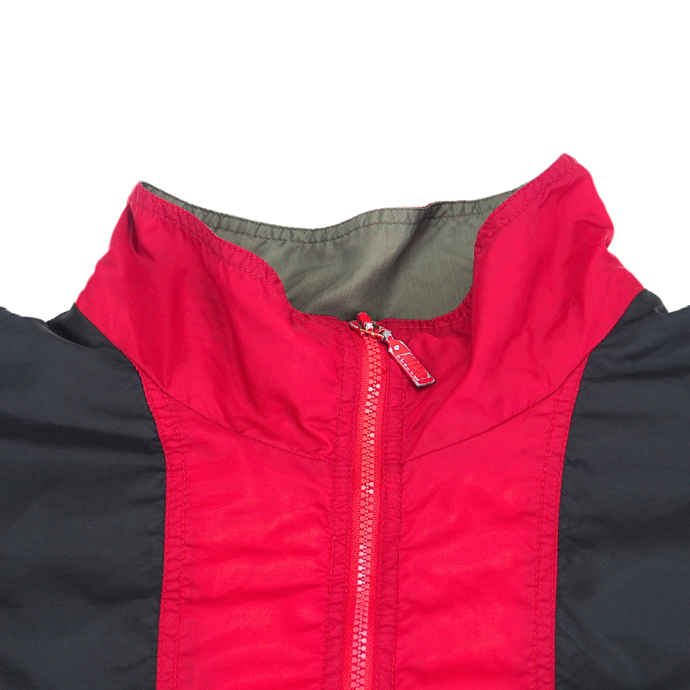 Nike Air Colour Block Full Zip Windbreaker Bred Jordan 90s Vintage Large