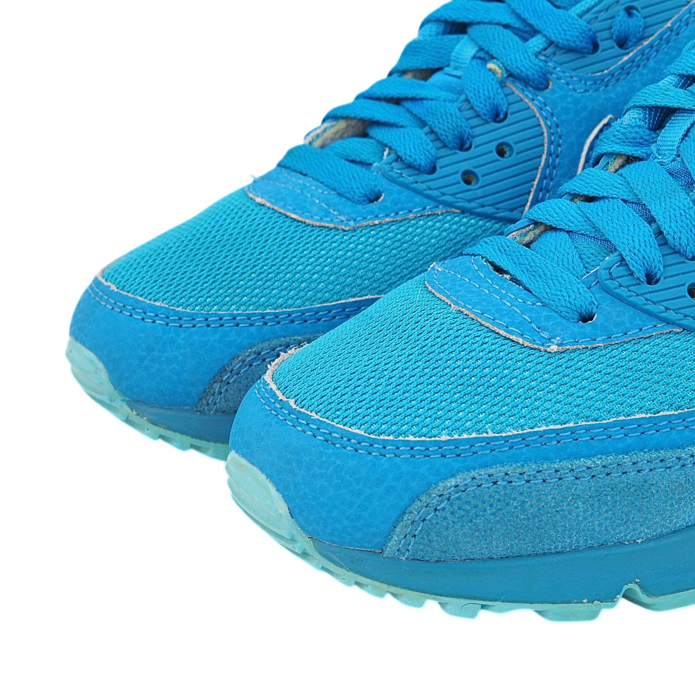 Nike Air Max 90 Premium Light Blue Lacquer 443817-401 Womens US 6.5