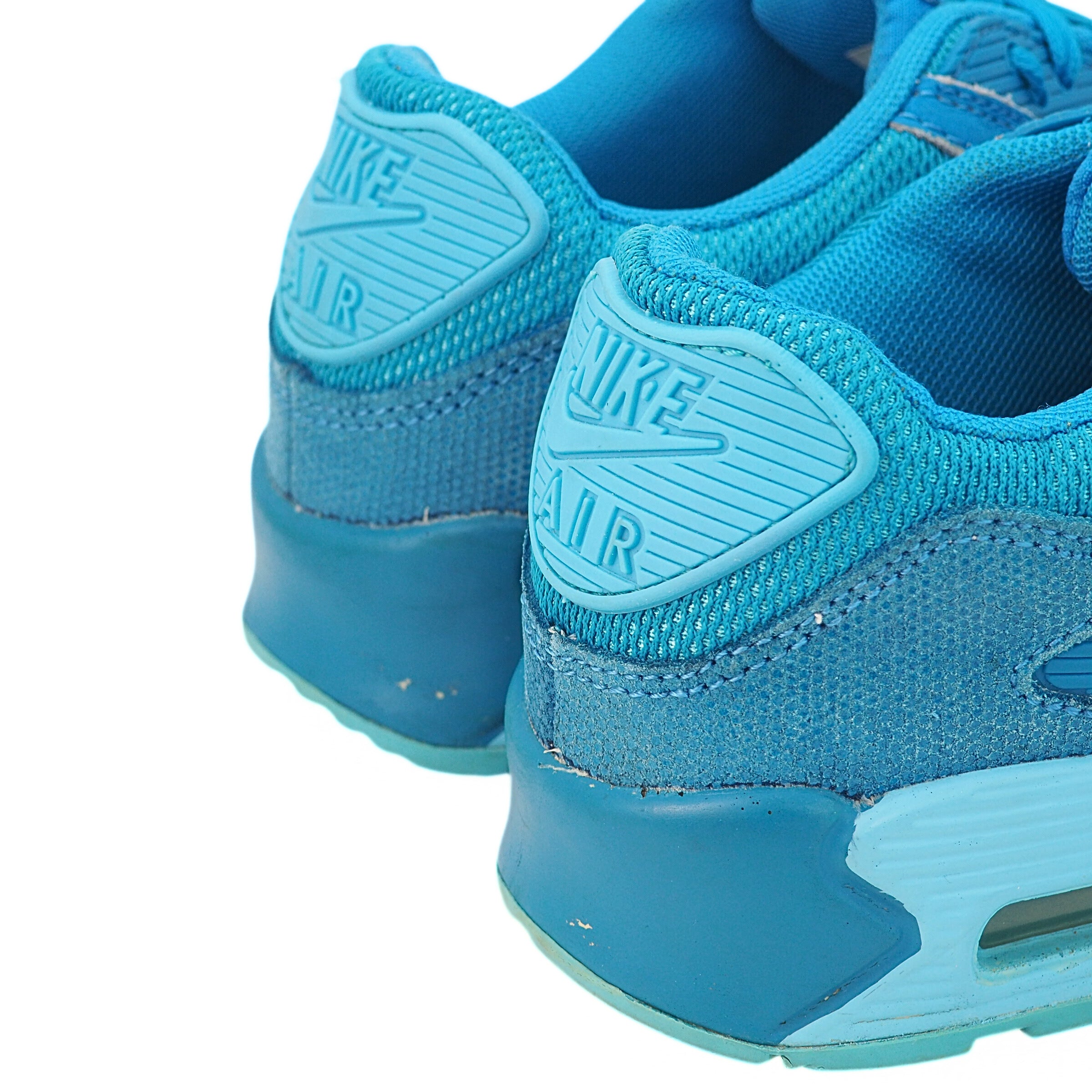 Nike Air Max 90 Premium Light Blue Lacquer 443817-401 Womens US 6.5