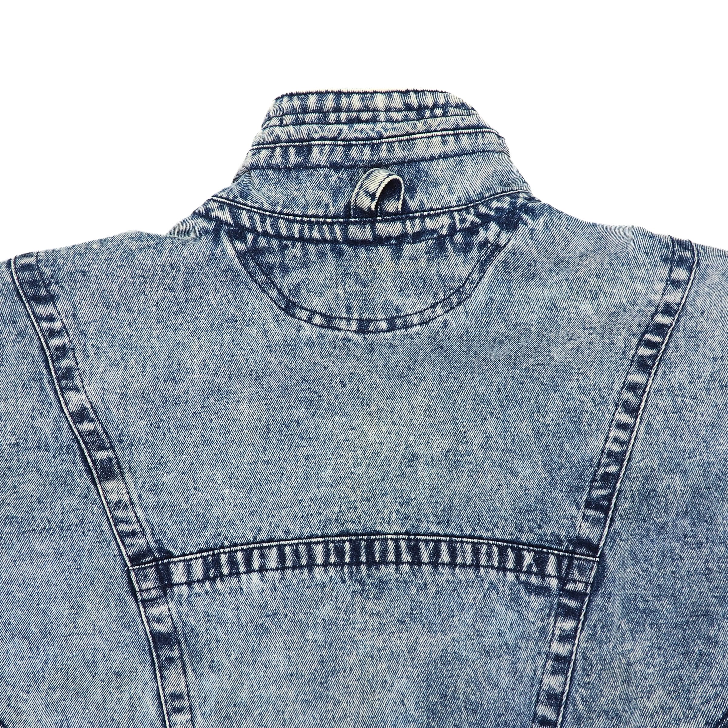 Nike Andre Agassi Challenge Court Acid Wash Denim Jacket Vintage 90s Large