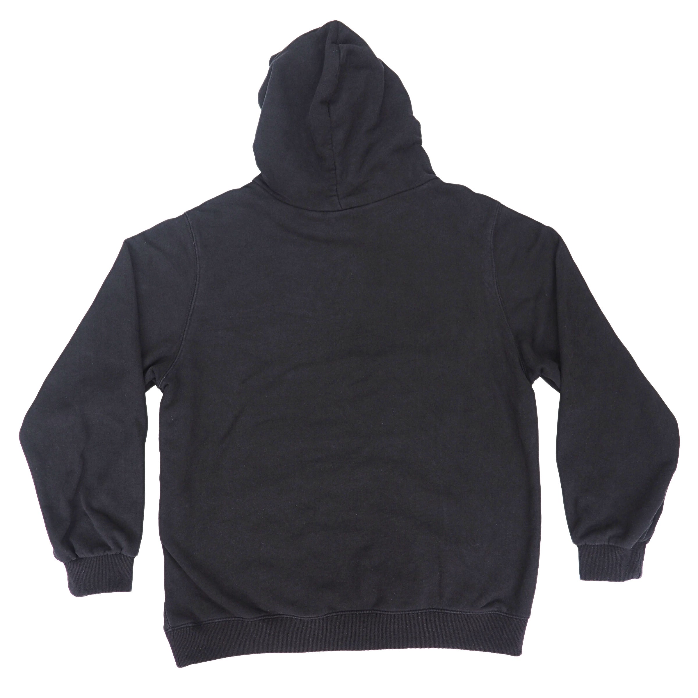 Nike Center Mini Swoosh Hoodie 100% Cotton Fleece Vintage Y2K Black Tag XL - Not Faded