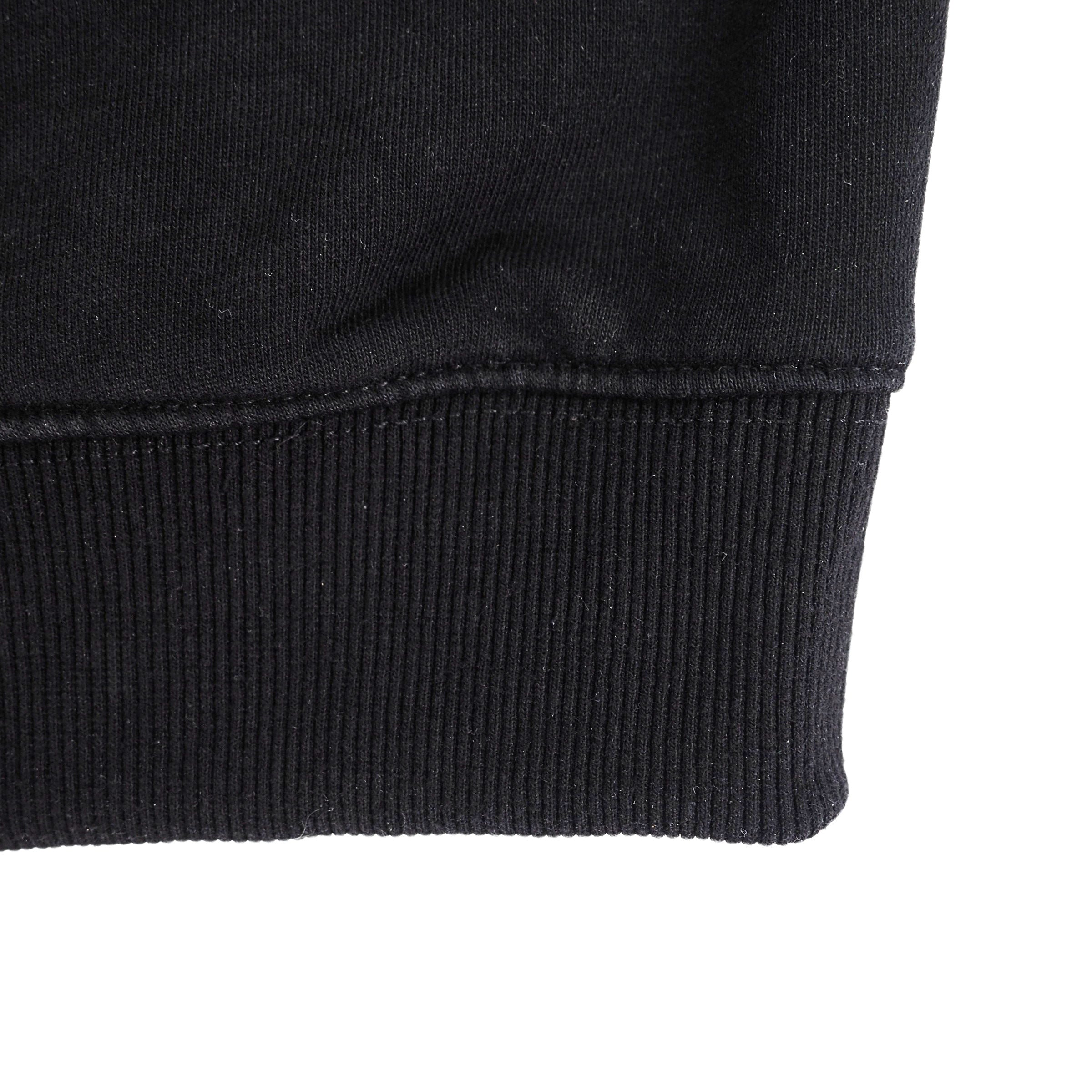 Nike Center Mini Swoosh Hoodie 100% Cotton Fleece Vintage Y2K Black Tag XL - Not Faded