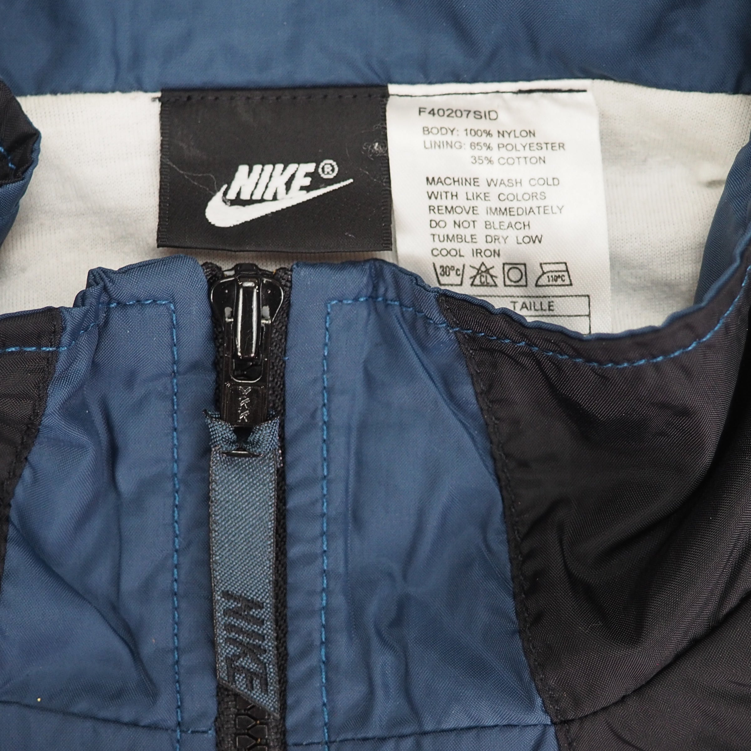 Nike Colour Block Full Zip Windbreaker Jacket Vintage 90s Large