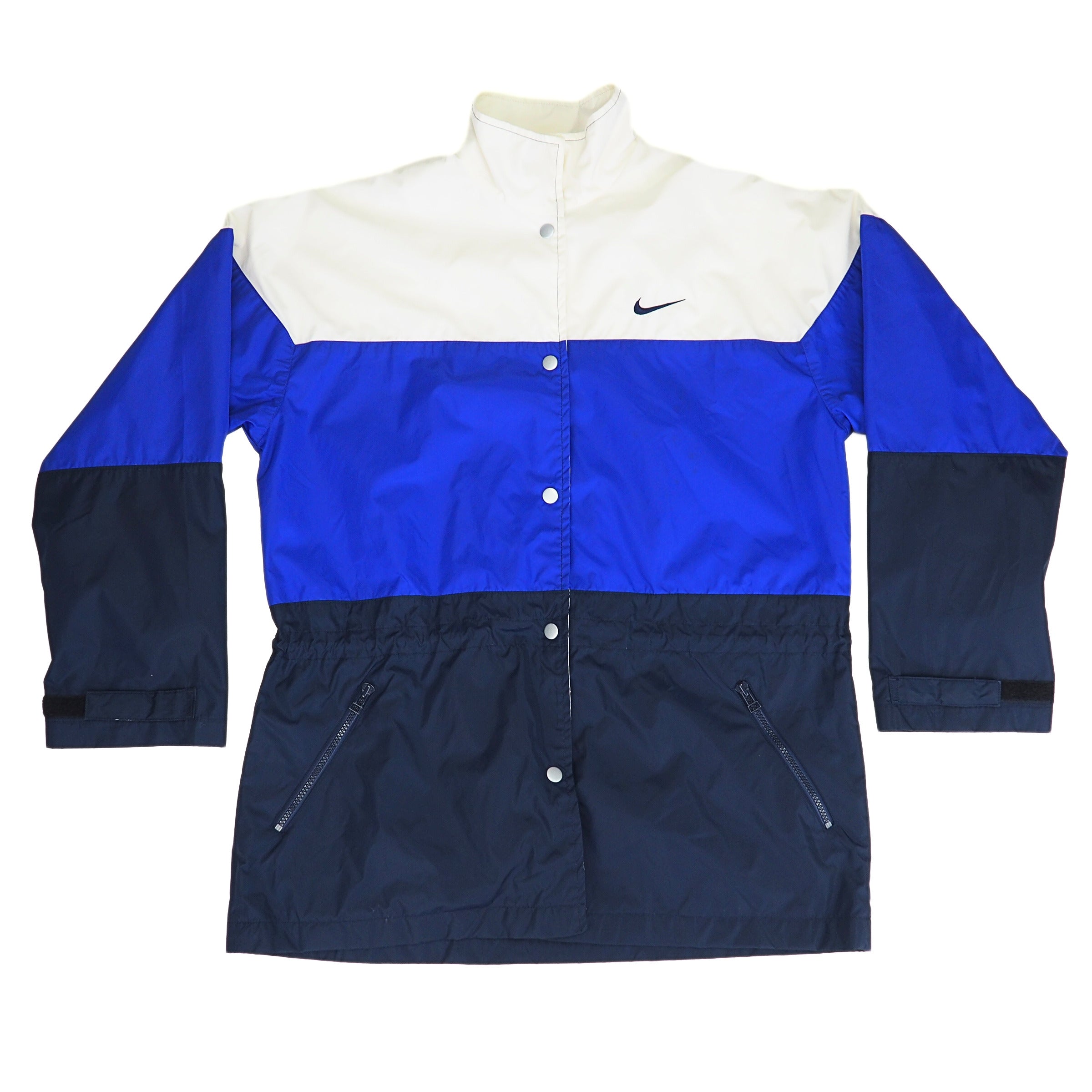 Nike Colour Block Mini Swoosh Coaches Windbreaker Jacket Vintage 90s Medium