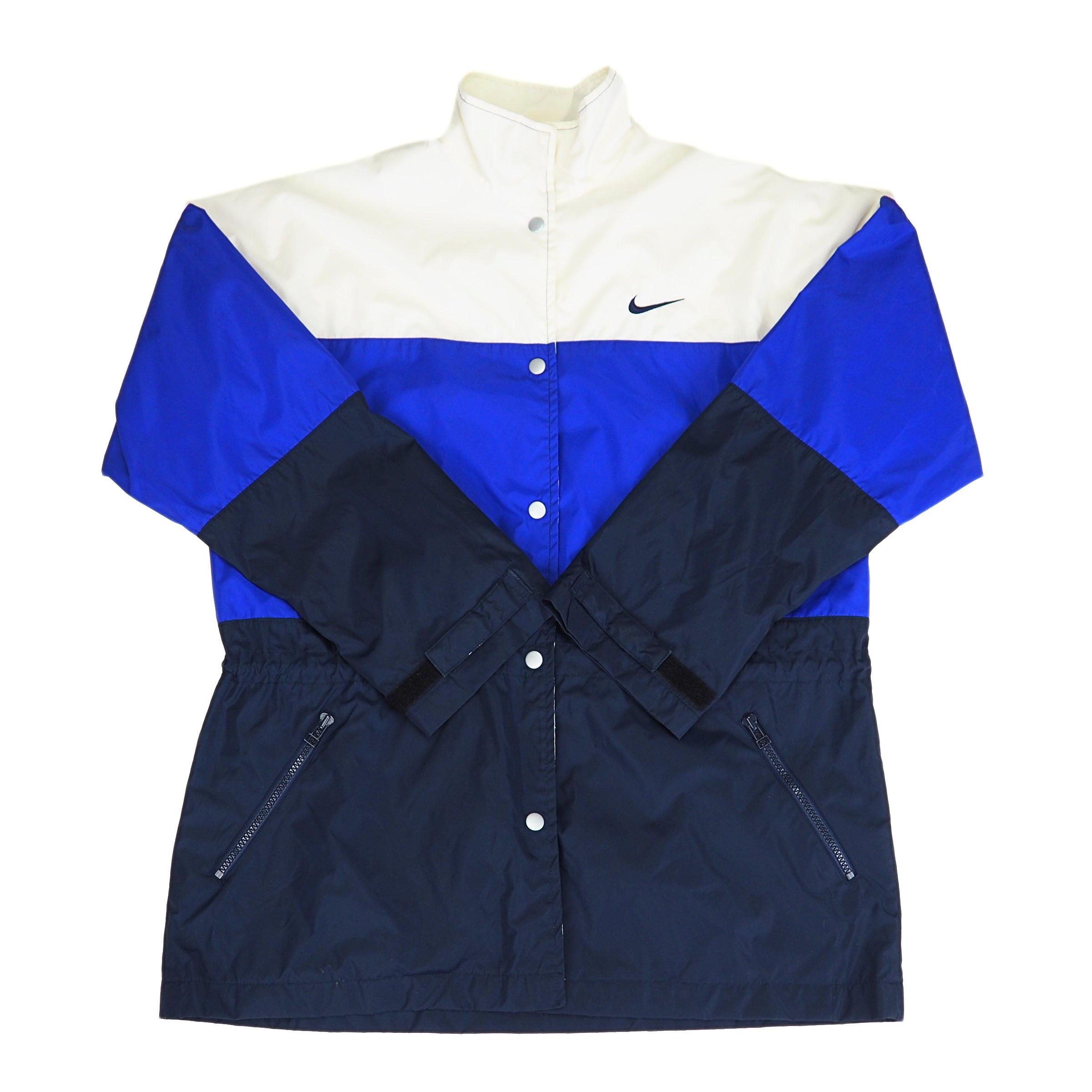 Nike Colour Block Mini Swoosh Coaches Windbreaker Jacket Vintage 90s Medium
