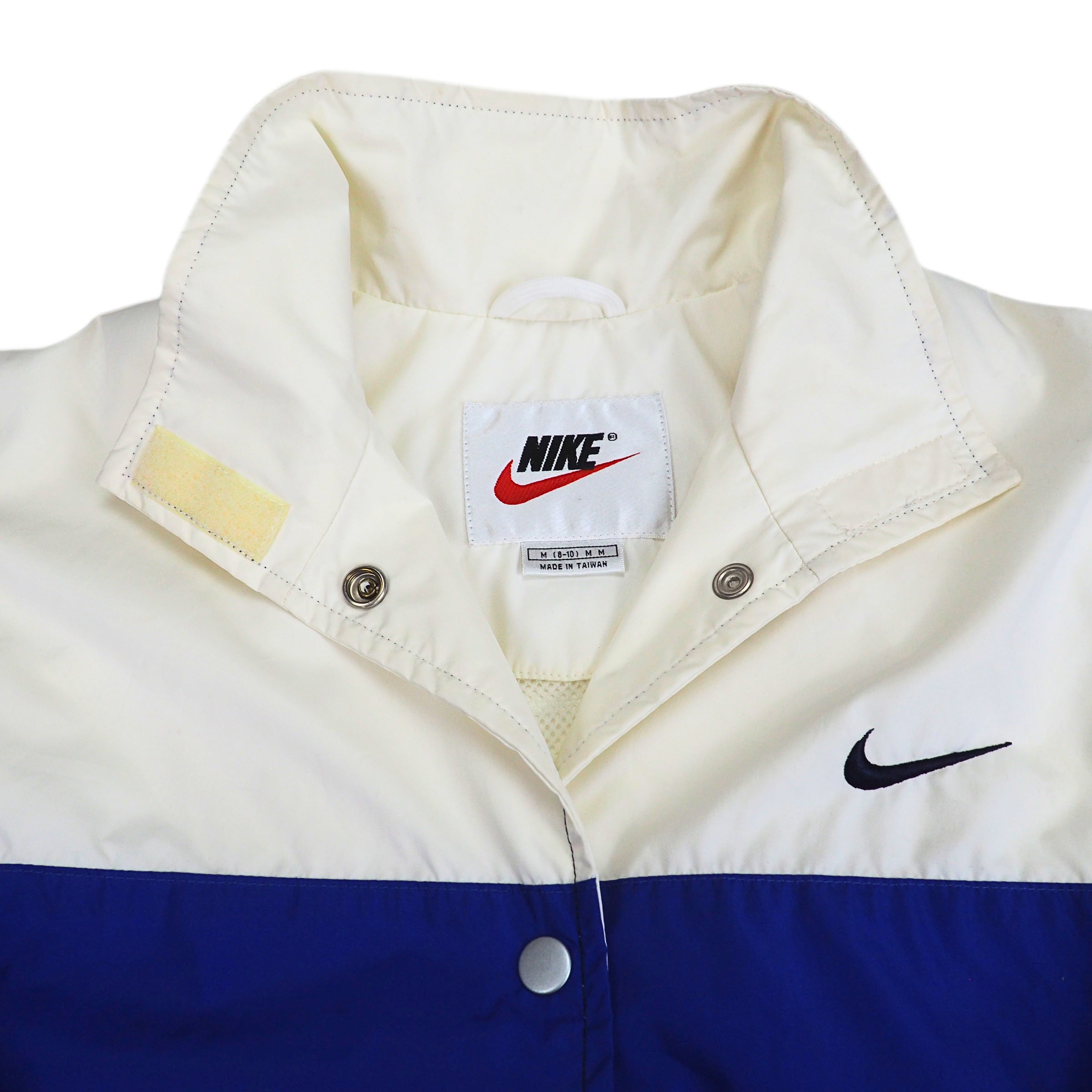Nike Colour Block Mini Swoosh Coaches Windbreaker Jacket Vintage 90s Medium