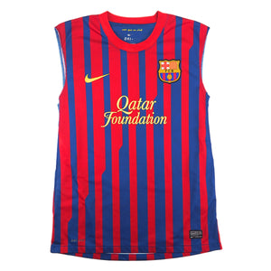 Nike Dri-Fit 2011-12 FC Barcelona Sleeveless Soccer Jersey Vintage Medium
