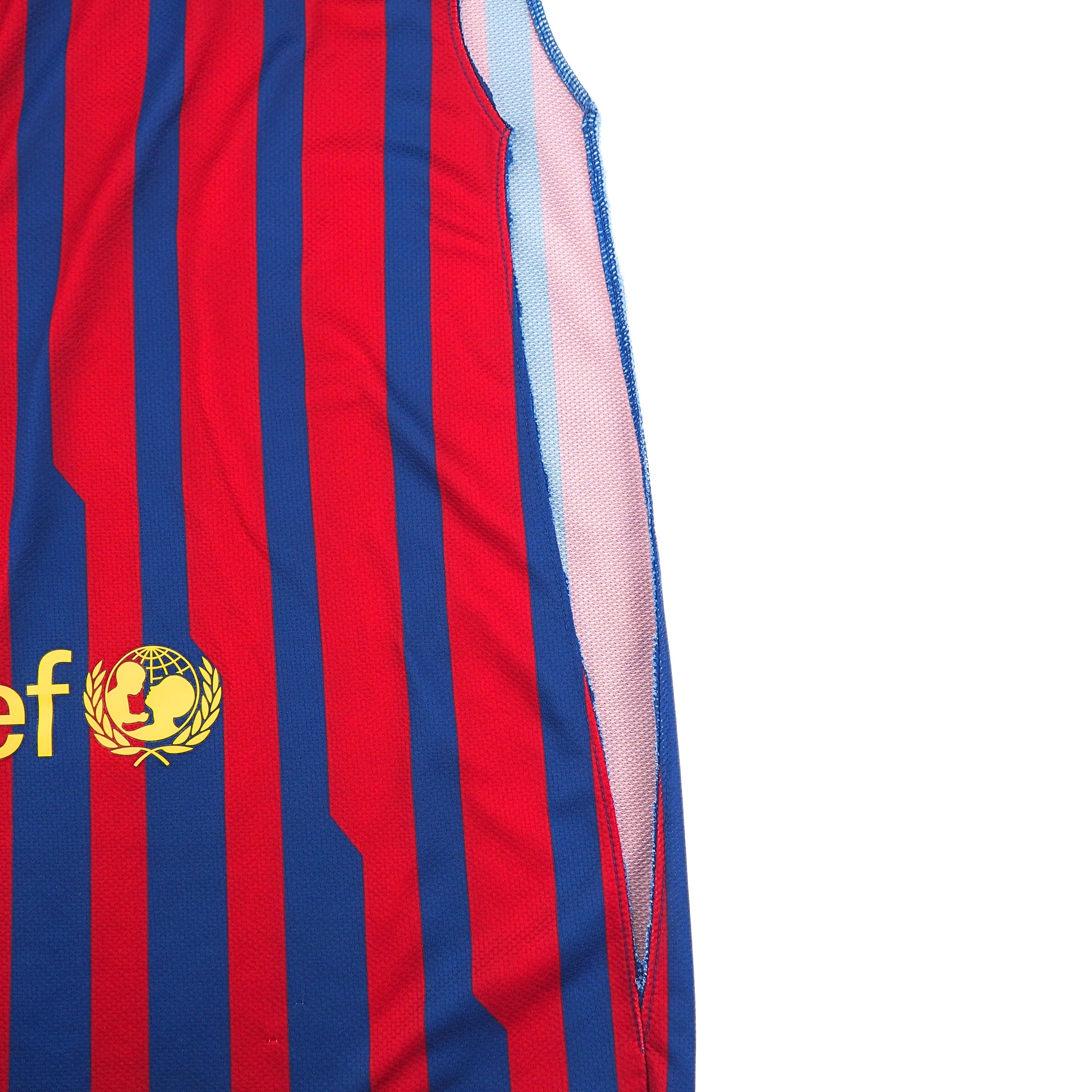 Nike Dri-Fit 2011-12 FC Barcelona Sleeveless Soccer Jersey Vintage Medium