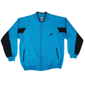 Nike Full Zip Track Jacket Vintage 80s 90s Laser Blue Large