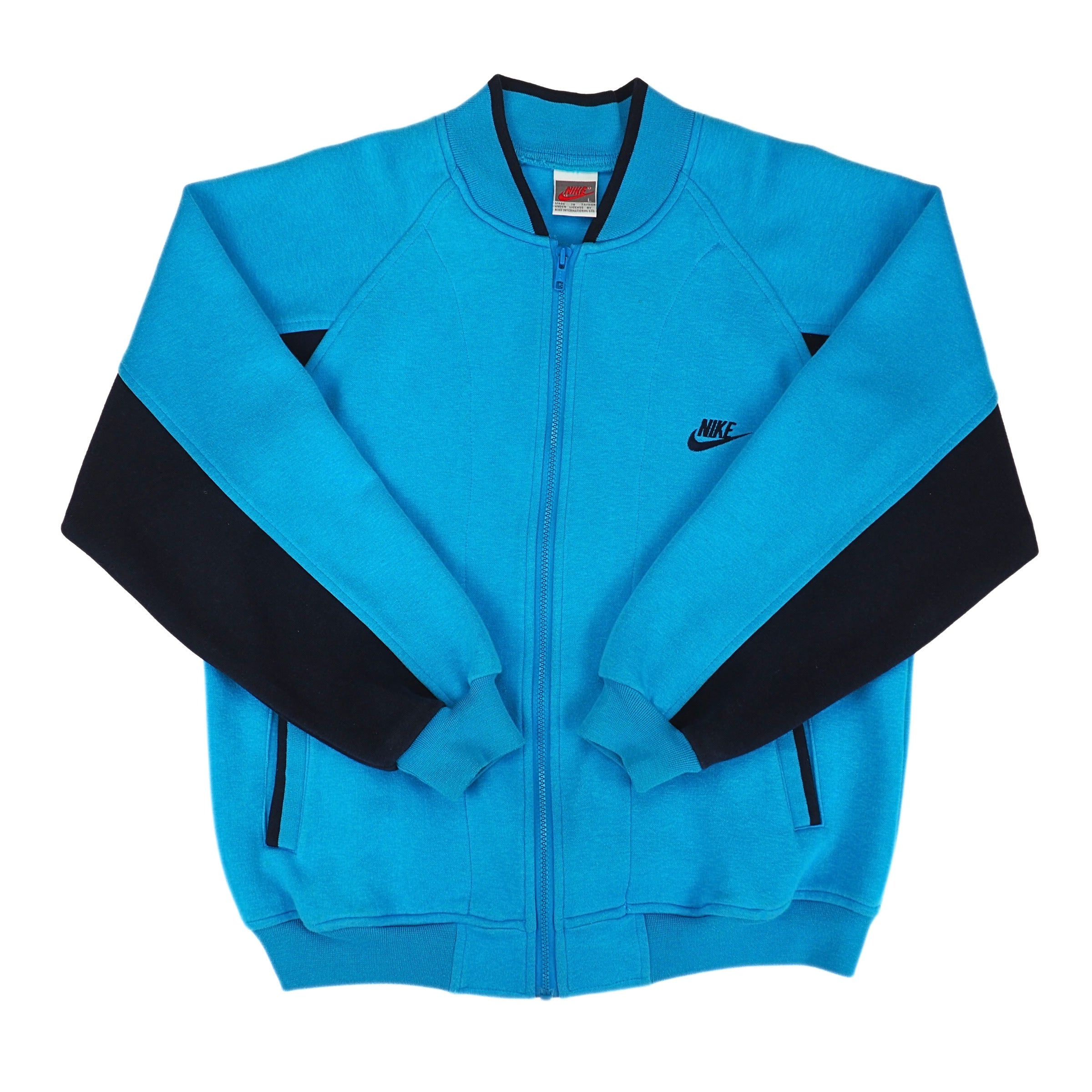 Nike Full Zip Track Jacket Vintage 80s 90s Laser Blue Large