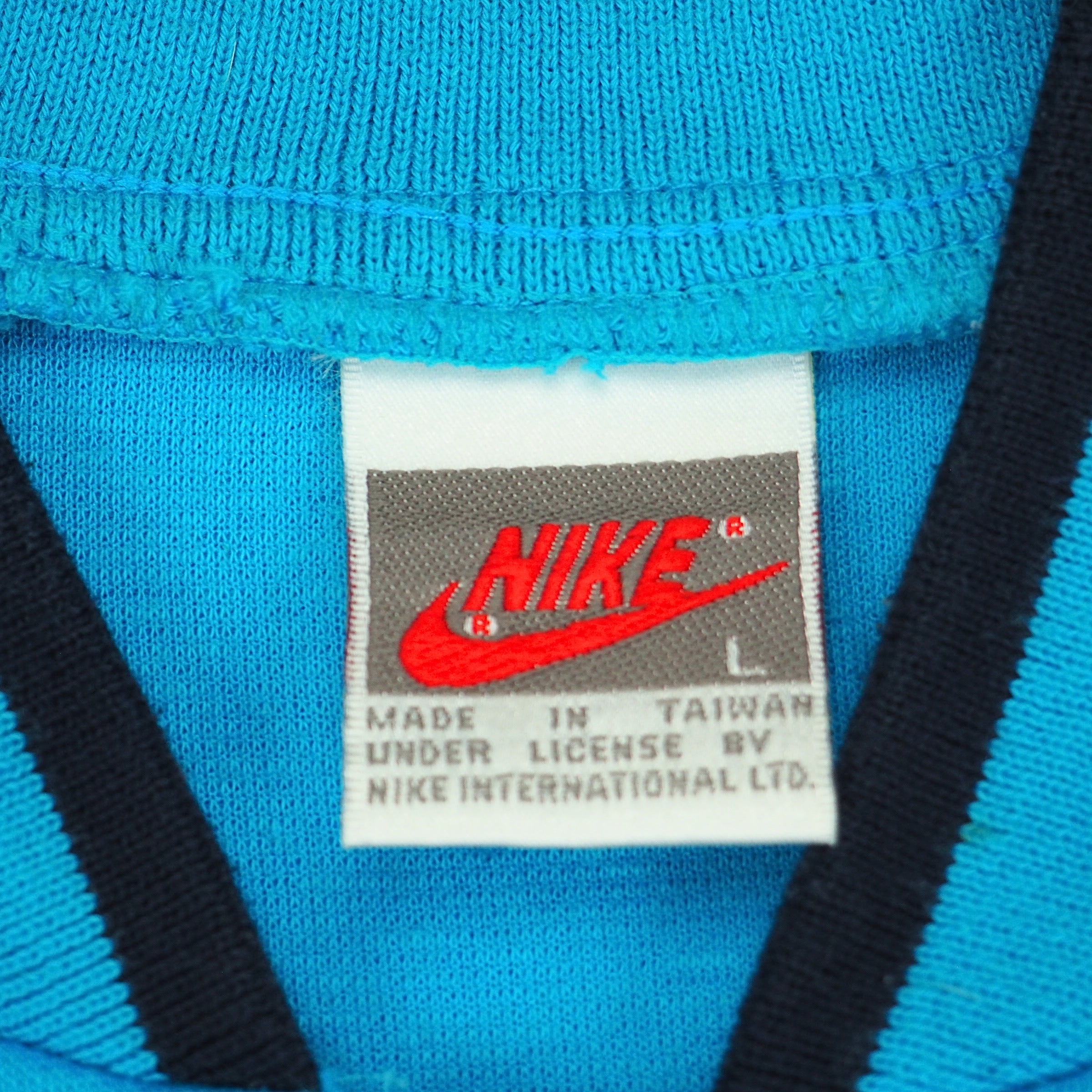 Nike Full Zip Track Jacket Vintage 80s 90s Laser Blue Large