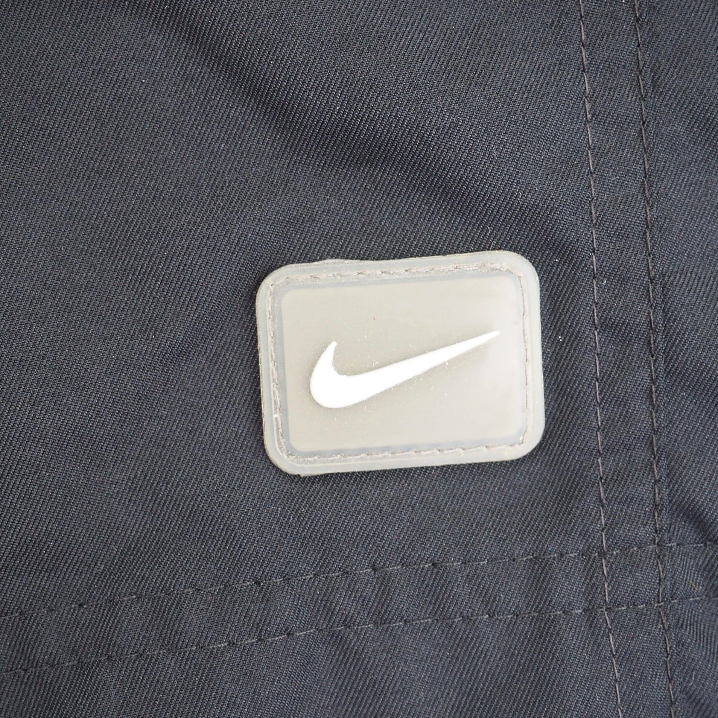 Nike Silver Tag Board Shorts Black Grey Vintage Y2K Large