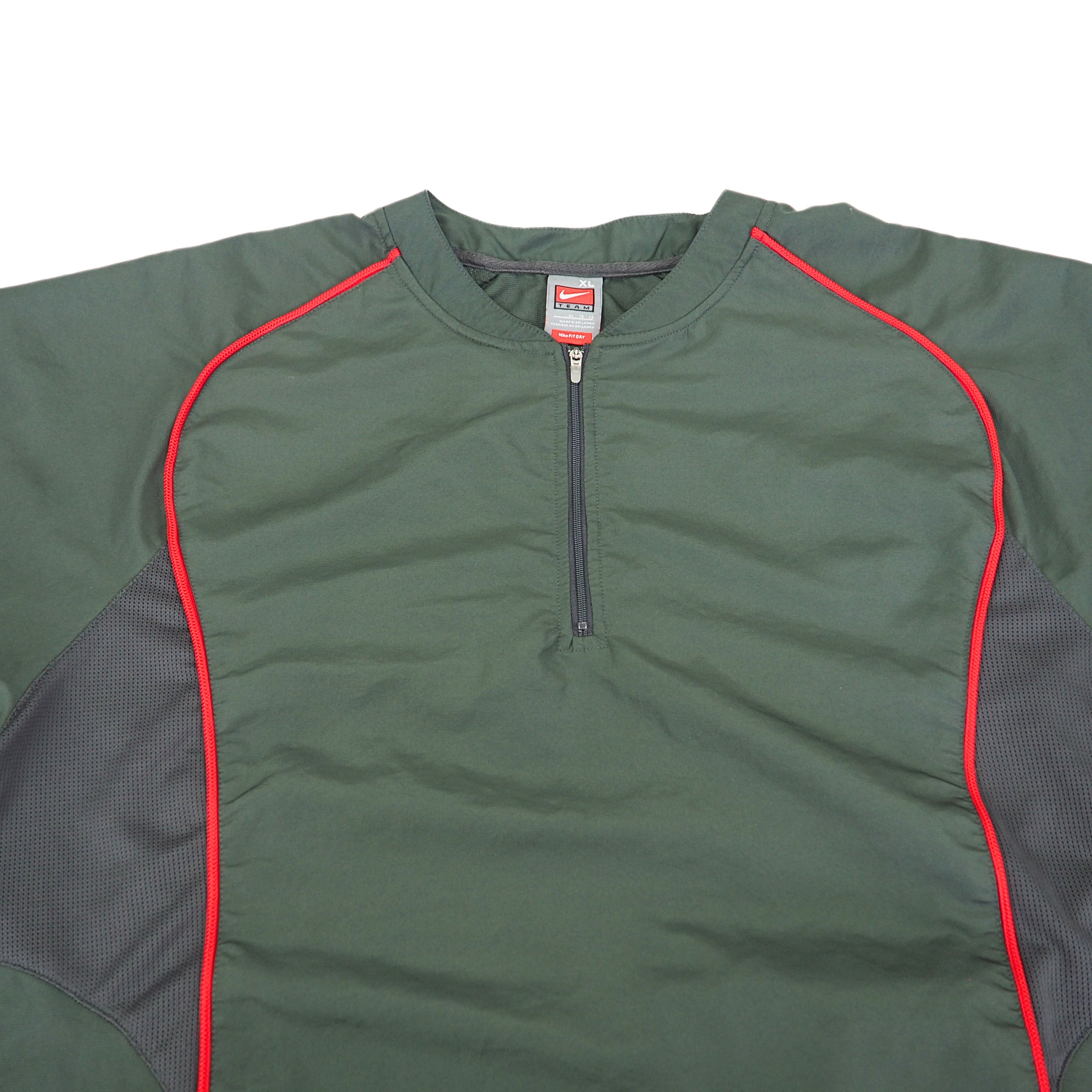 Nike Team Sports Fit Dry Quarter Zip Windbreaker Jacket 90s Vintage Mens XL