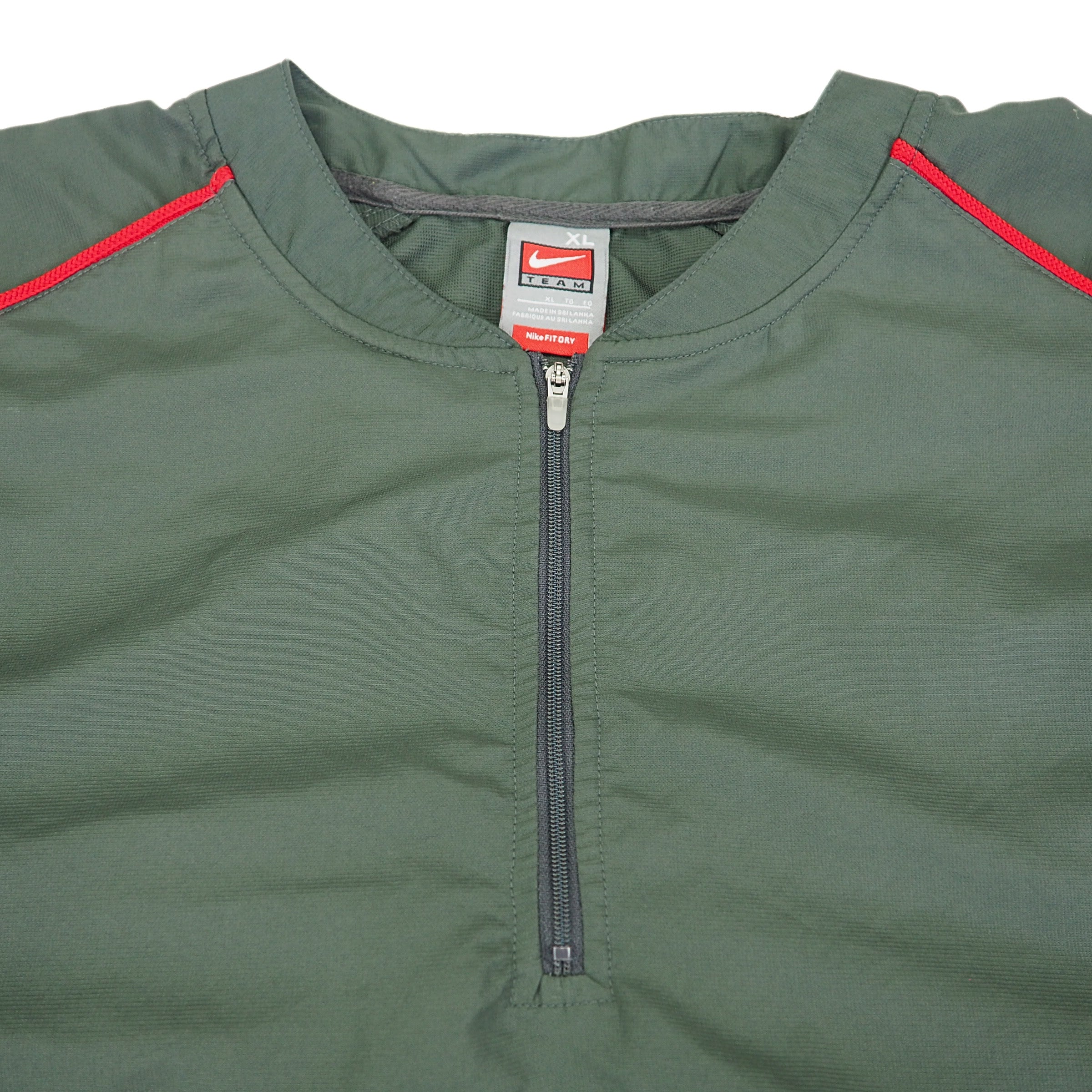 Nike Team Sports Fit Dry Quarter Zip Windbreaker Jacket 90s Vintage Mens XL
