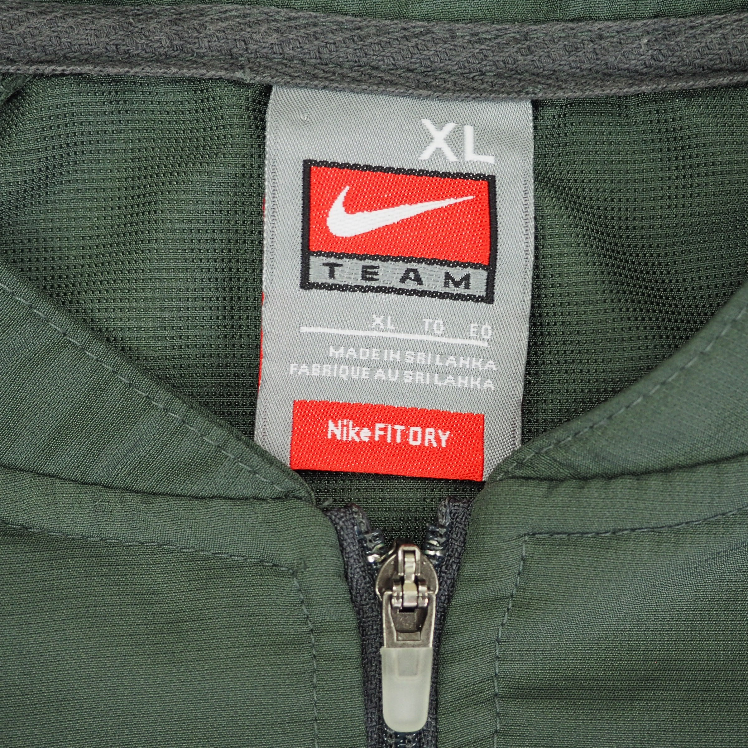 Nike Team Sports Fit Dry Quarter Zip Windbreaker Jacket 90s Vintage Mens XL