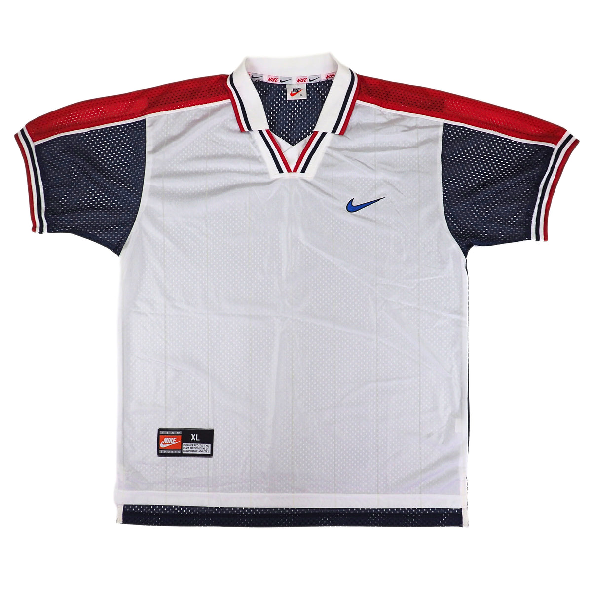 Nike Team Sports Mesh Soccer Jersey Team USA Vintage 90s Men