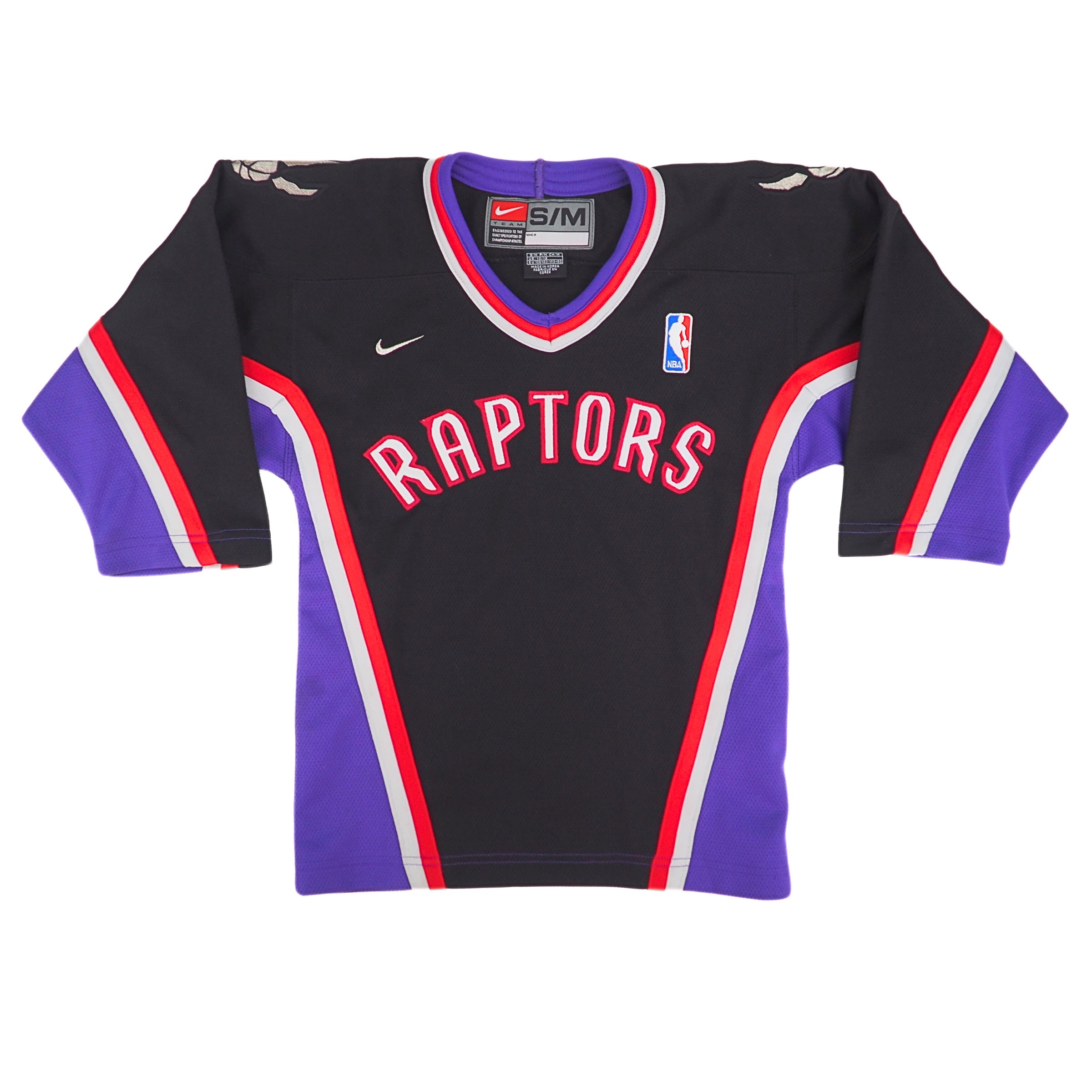 Nike Team Sports Toronto Raptors Hockey Style NBA Jersey Vintage 90s S/M