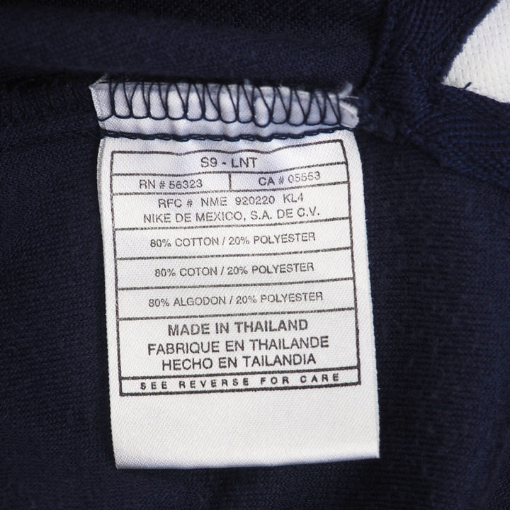 Close up of the care tag for a Nike garment