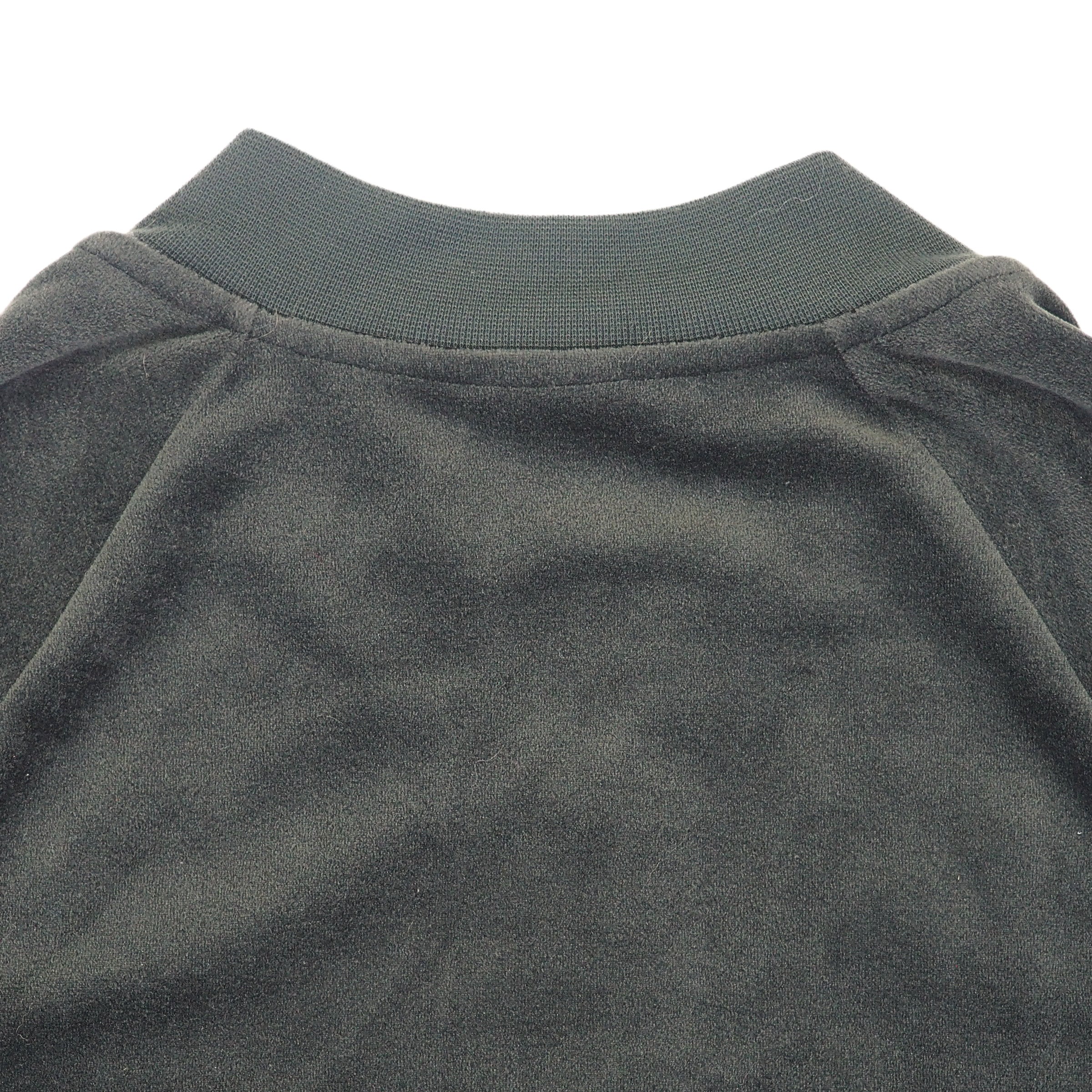 Nike Tech Fleece Velour Track Jacket Bottle Green with Gold Zipper XS