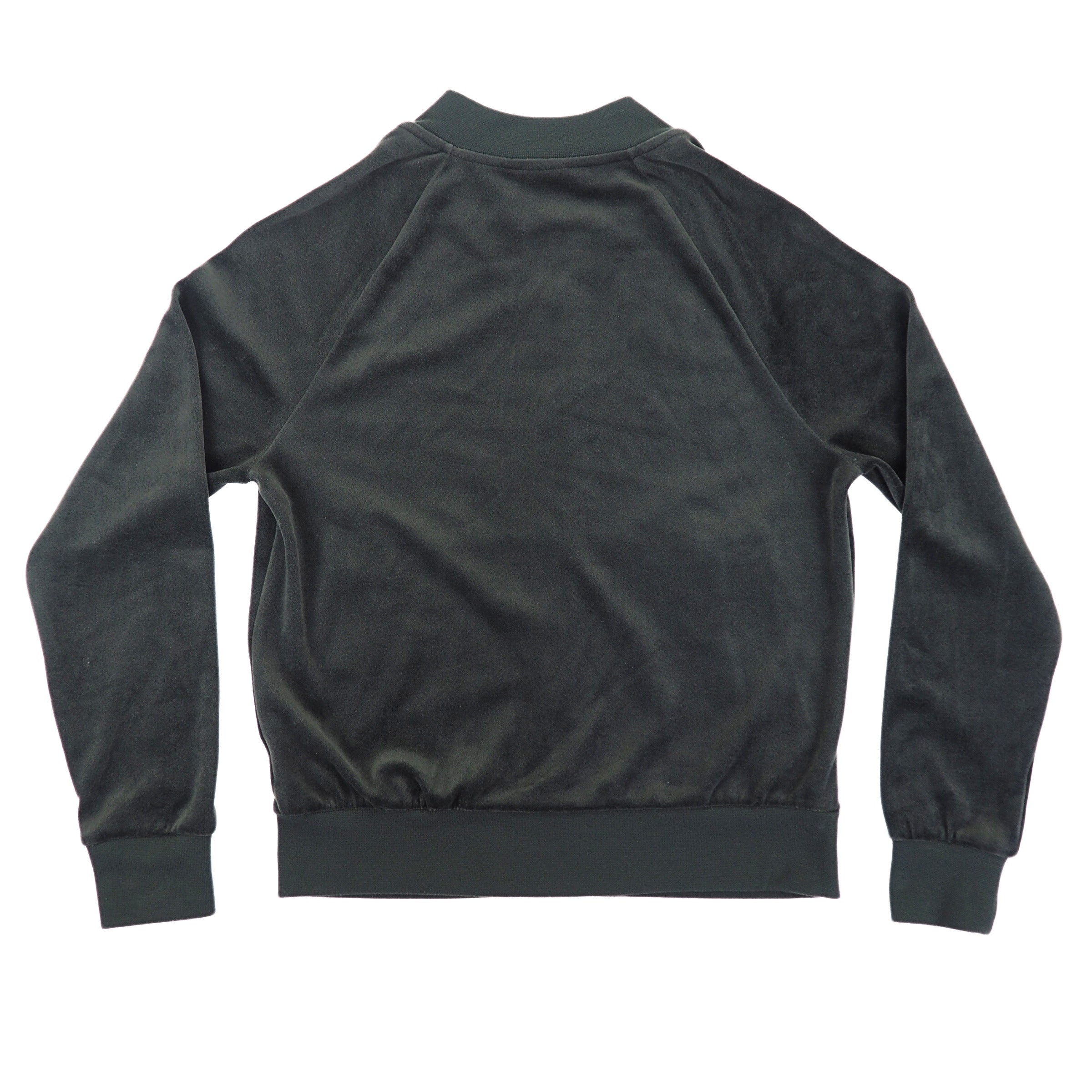 Nike Tech Fleece Velour Track Jacket Bottle Green with Gold Zipper XS