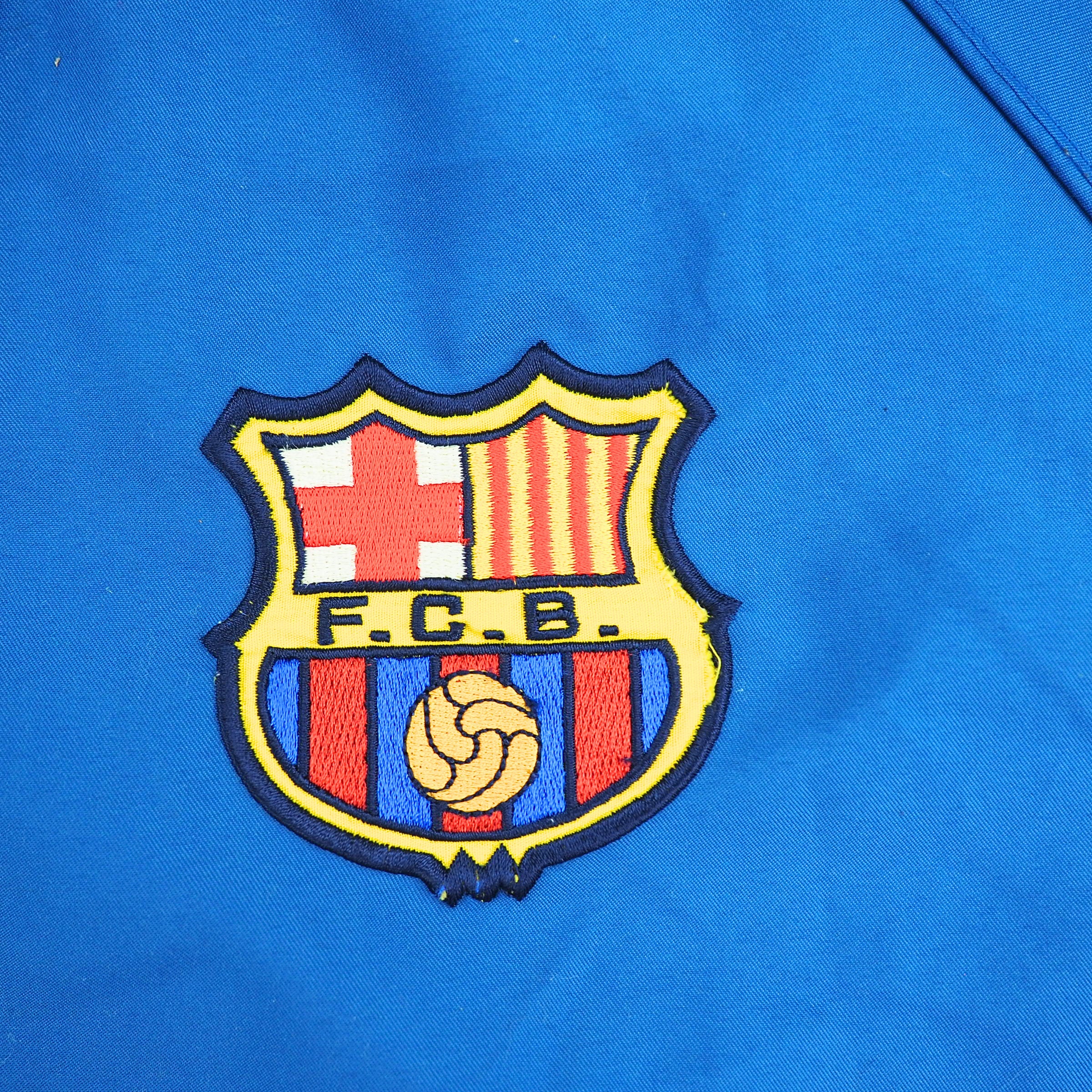 Nike Total 90 FC Barcelona Training Windbreaker Jacket Vintage 00s Large