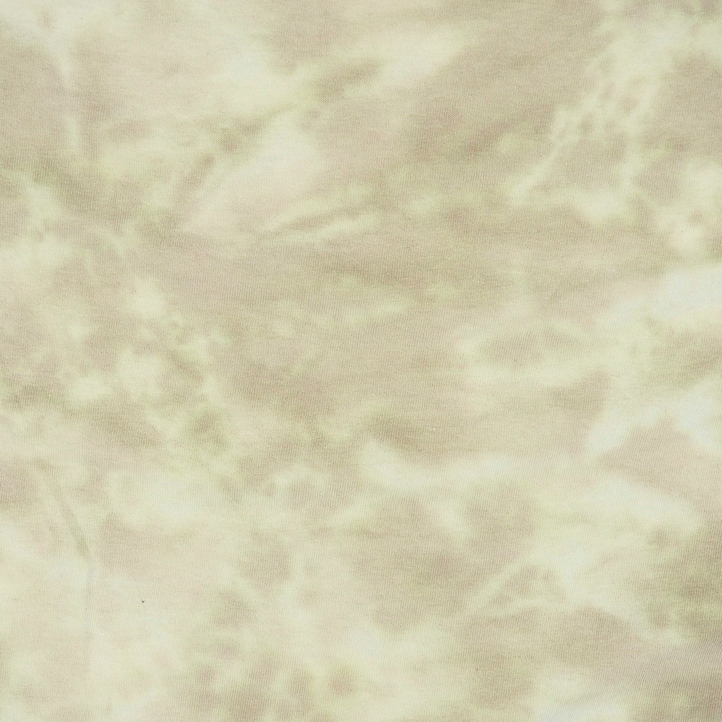 Detail of a tie dye pattern on a cotton t-shirt